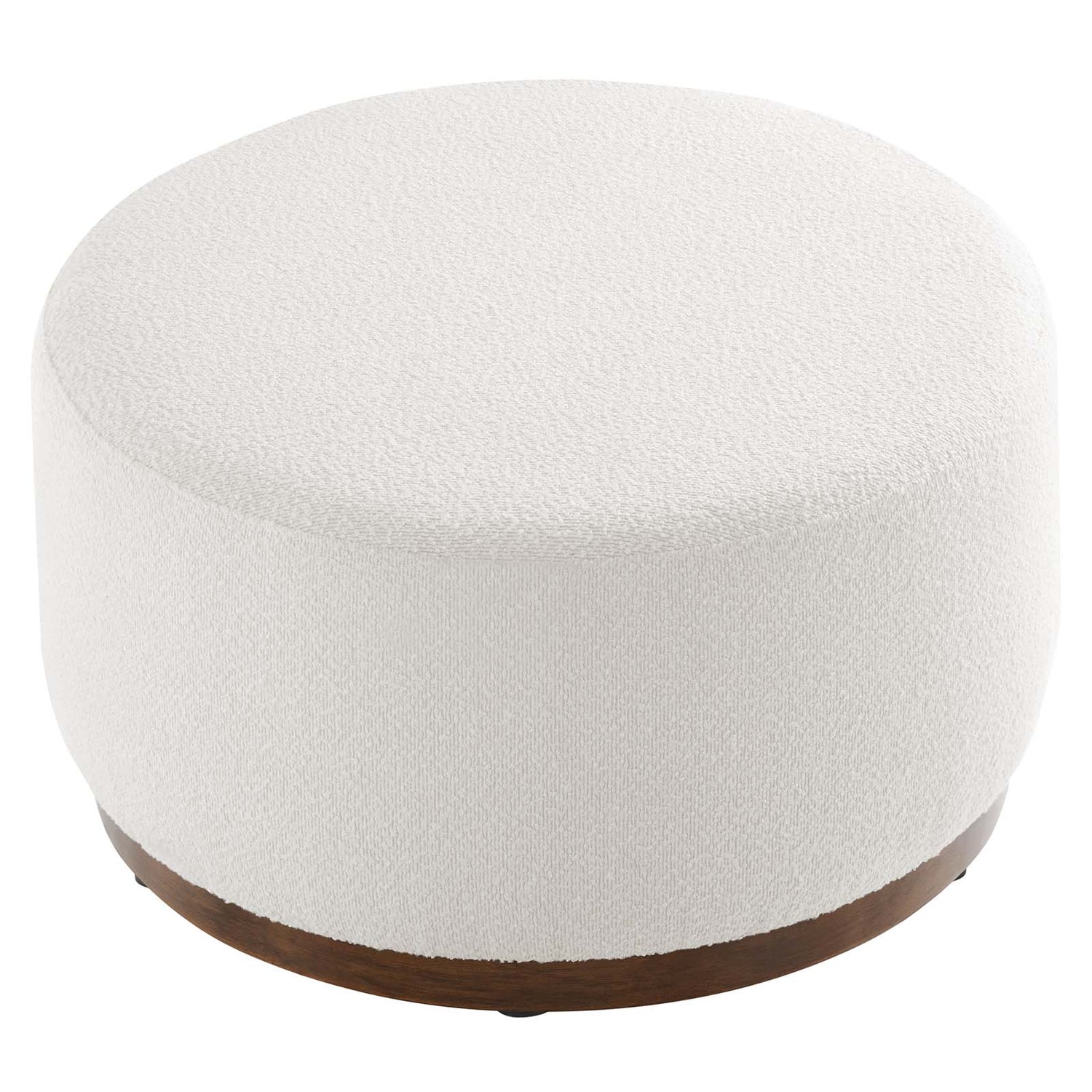 Tilden Large 23" Round Boucle Upholstered Ottoman