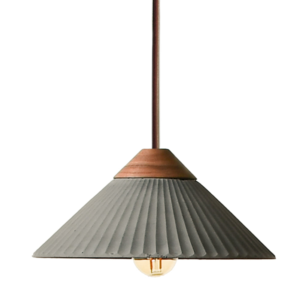 Summit Mountain Dark Grey Pendant Light, Max 20W, E26 Base, Damp Rated