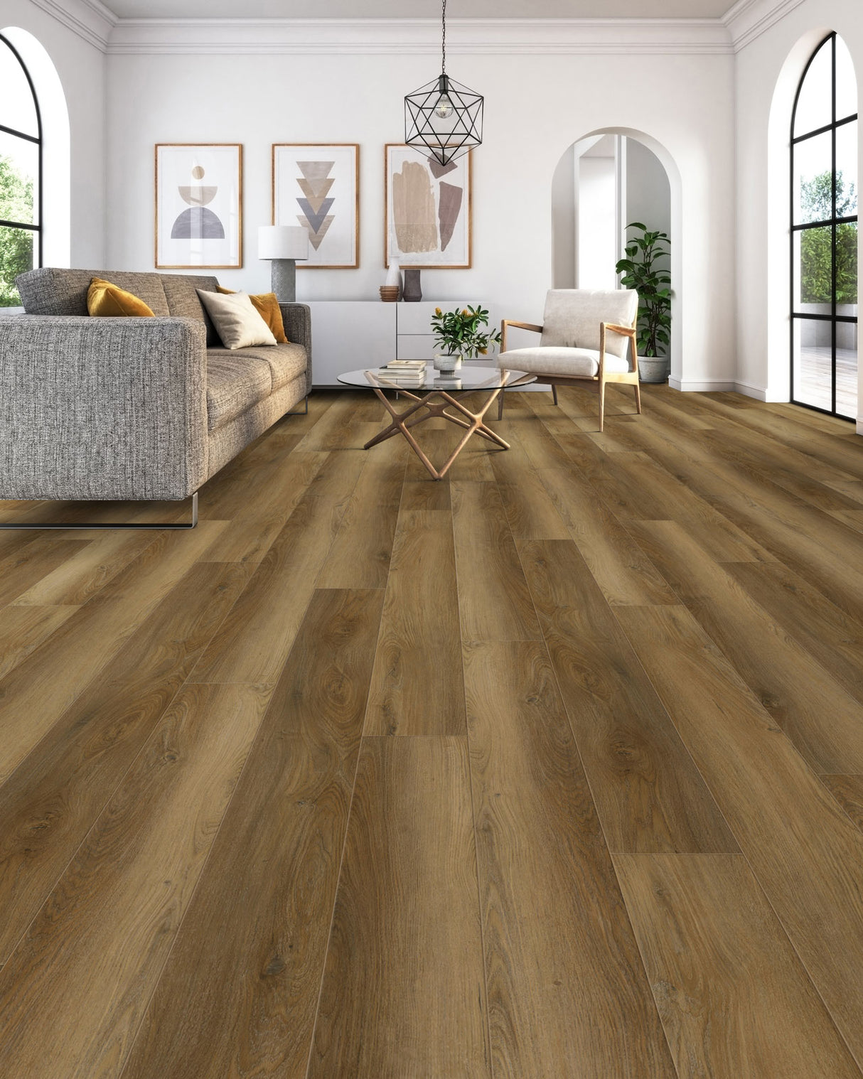 WPC Luxury Vinyl Flooring, Click Lock Floating, Rio Grande, 7" X 60" X 8mm, 20 mil Wear Layer - Epic Collection (23.62 SQFT/CTN)
