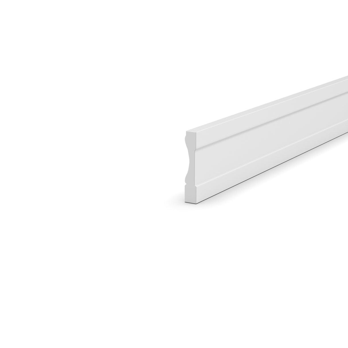 Liberty Shaker White - 0.75 Inch Base Molding Accessories - .75" Width x 4.5" Height x 96" Depth