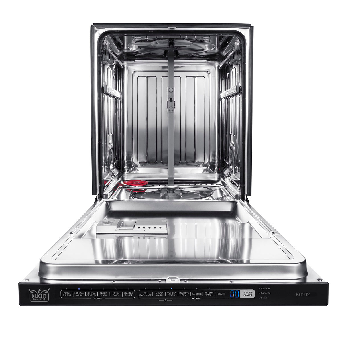 KUCHT Professional 24 in. Top Control Dishwasher in Stainless Steel with Stainless Steel Tub and Multiple Filter System