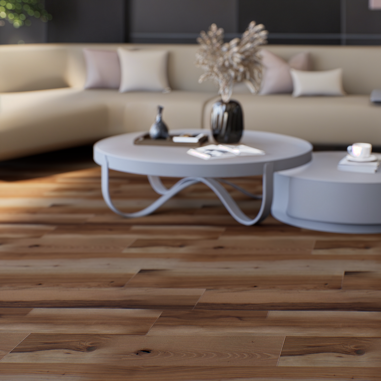 Solid White Oak 3/4"X5"XRL Brushed, 24.22 SQFT/Box