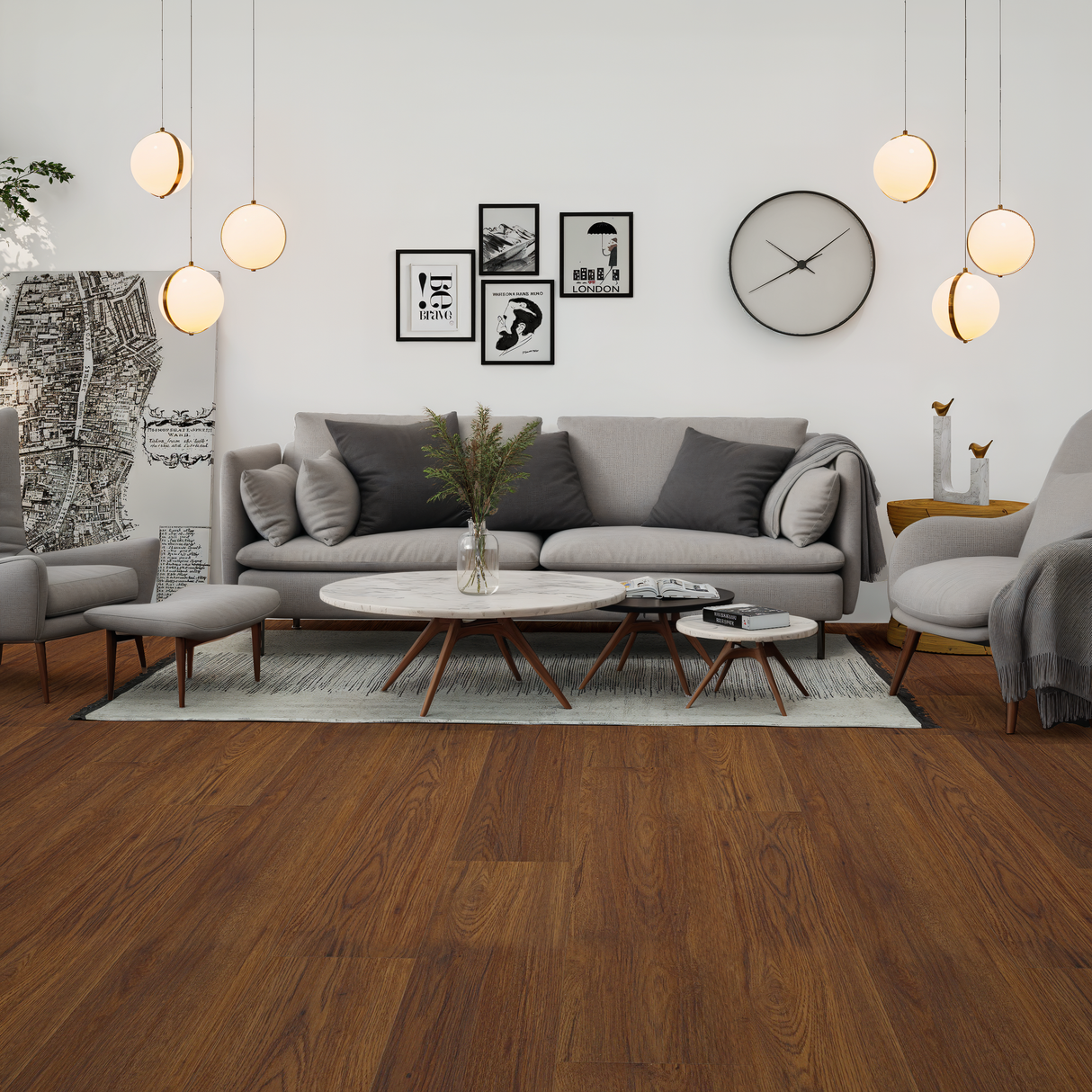 COREtec Plus 7 Plank VV024-00715 Waterproof Rigid Core, Fidalgo Oak WPC Luxury Vinyl Floor Plank 7" x 48" x 8mm