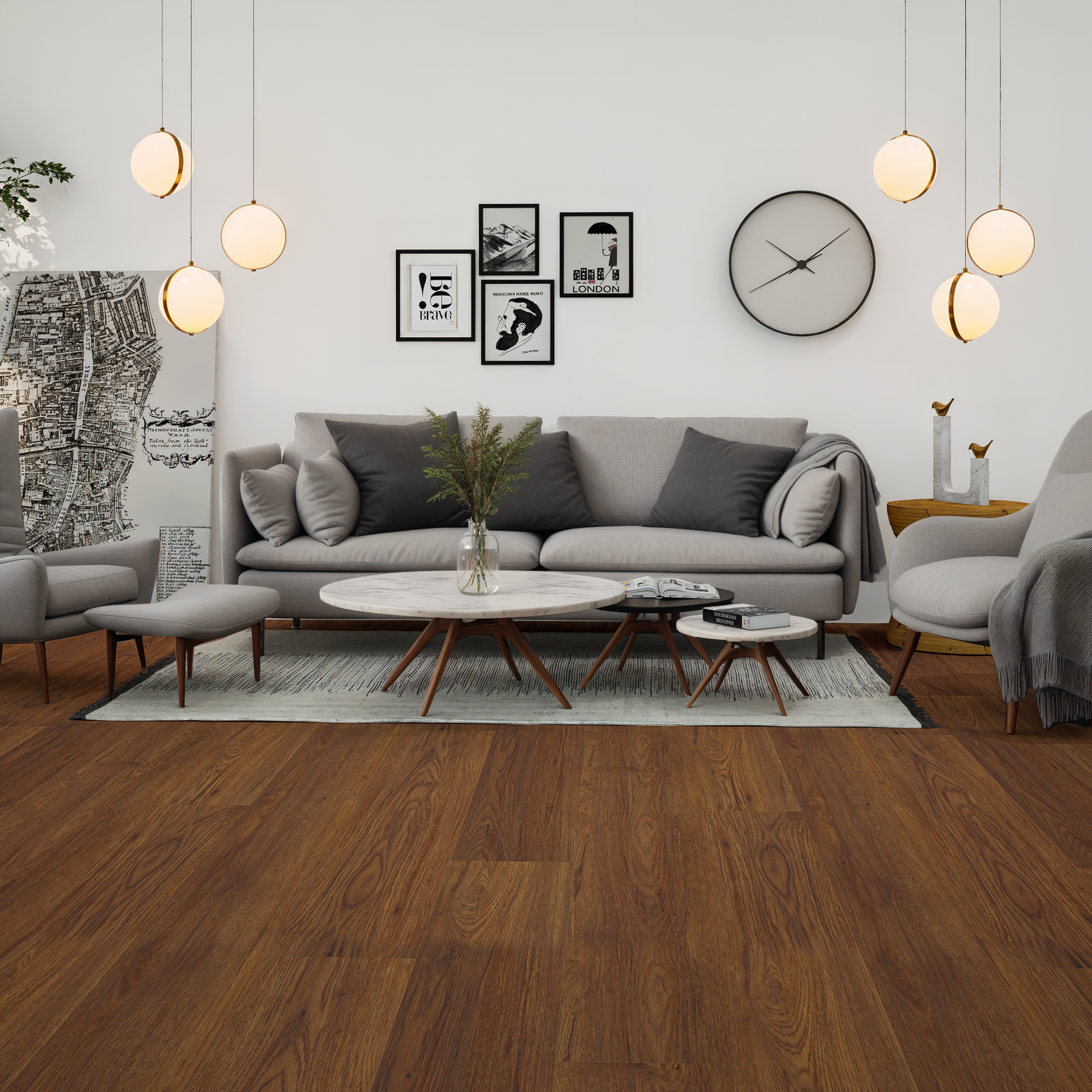 COREtec Plus 7 Plank VV024-00715 Waterproof Rigid Core, Fidalgo Oak WPC Luxury Vinyl Floor Plank 7" x 48" x 8mm