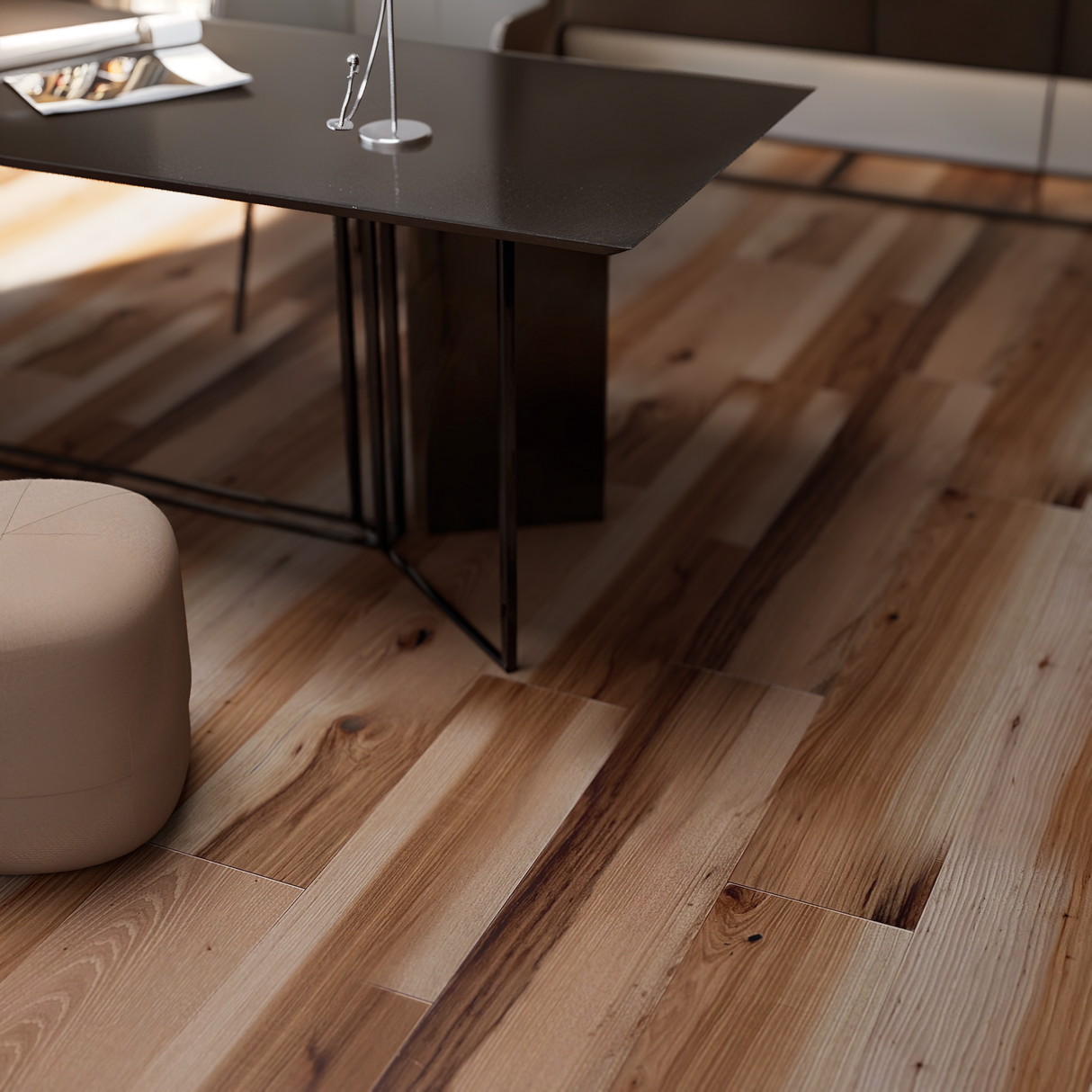 Solid White Oak 3/4"X5"XRL Brushed, 24.22 SQFT/Box