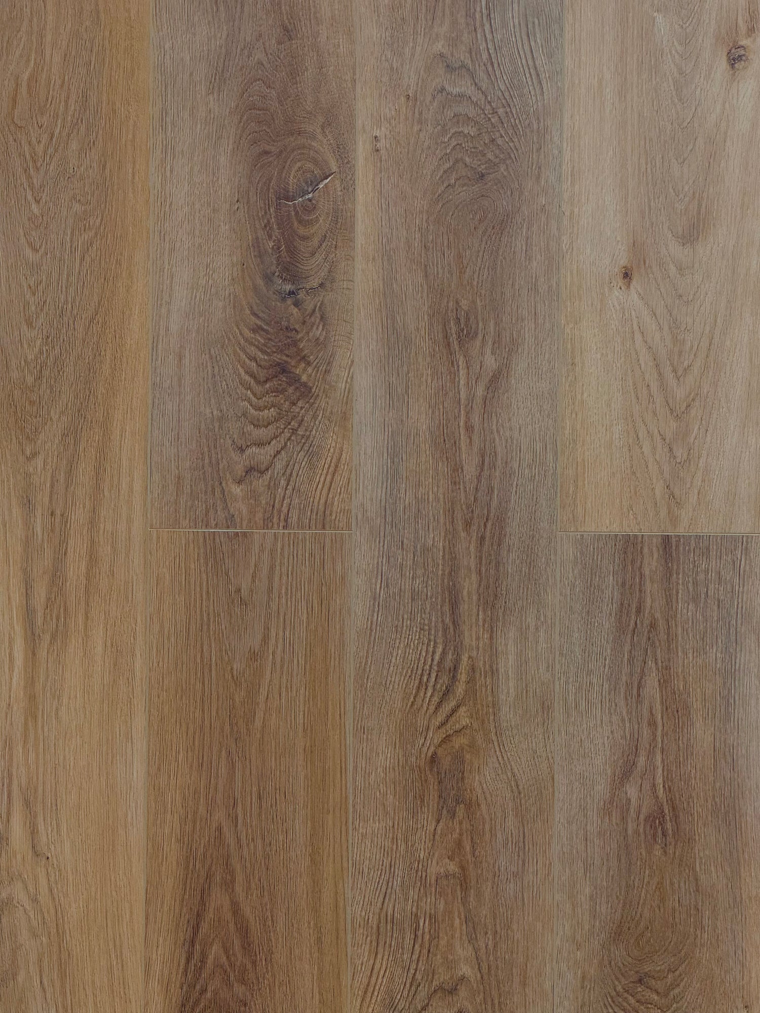 SPC Vinyl Flooring, Champaign Oak,7" x 48" x 5.5mm, 20 mil Wear Layer