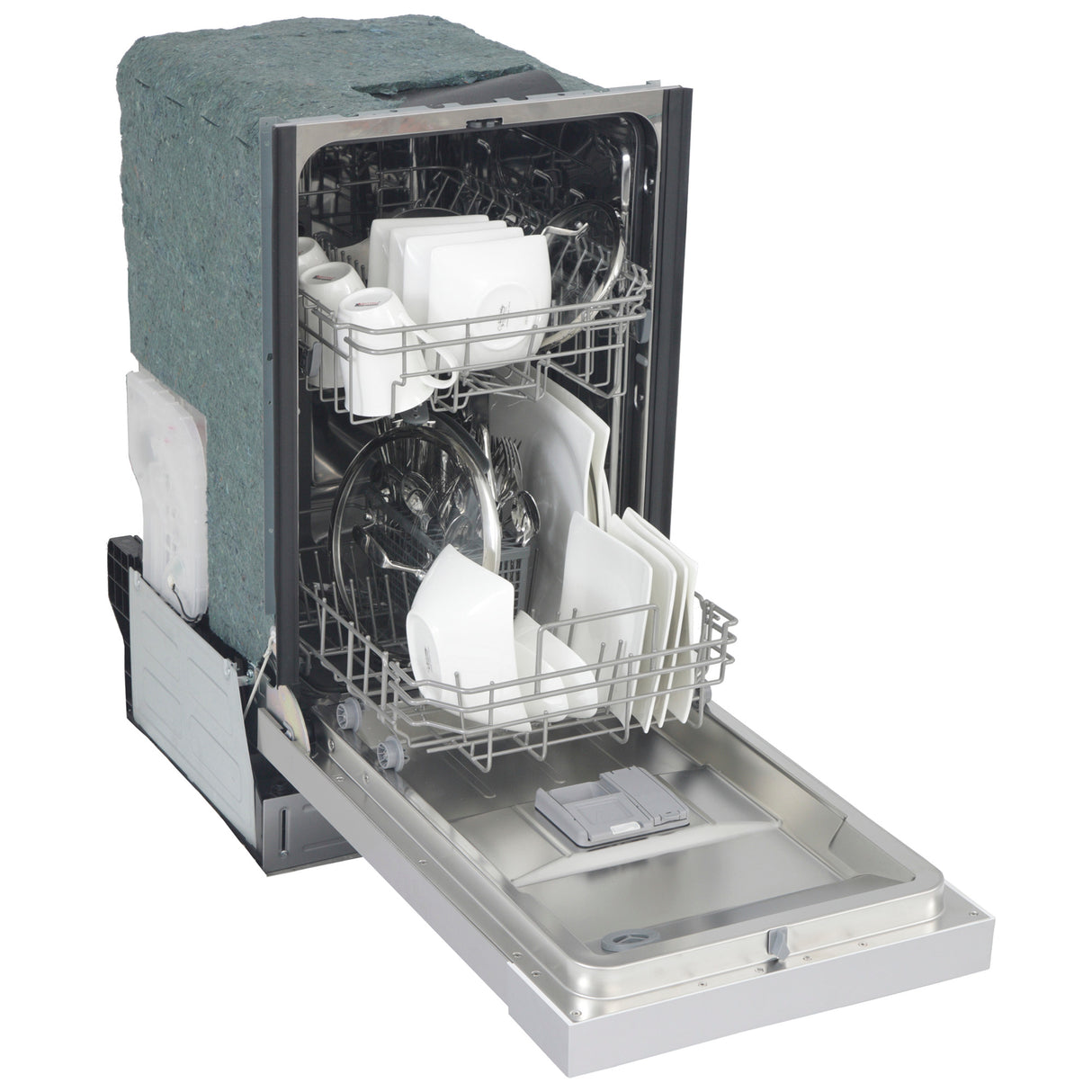 KUCHT Professional 18 in Front Control Dishwasher in Stainless Steel with Stainless Steel Tub and Multiple Filter System