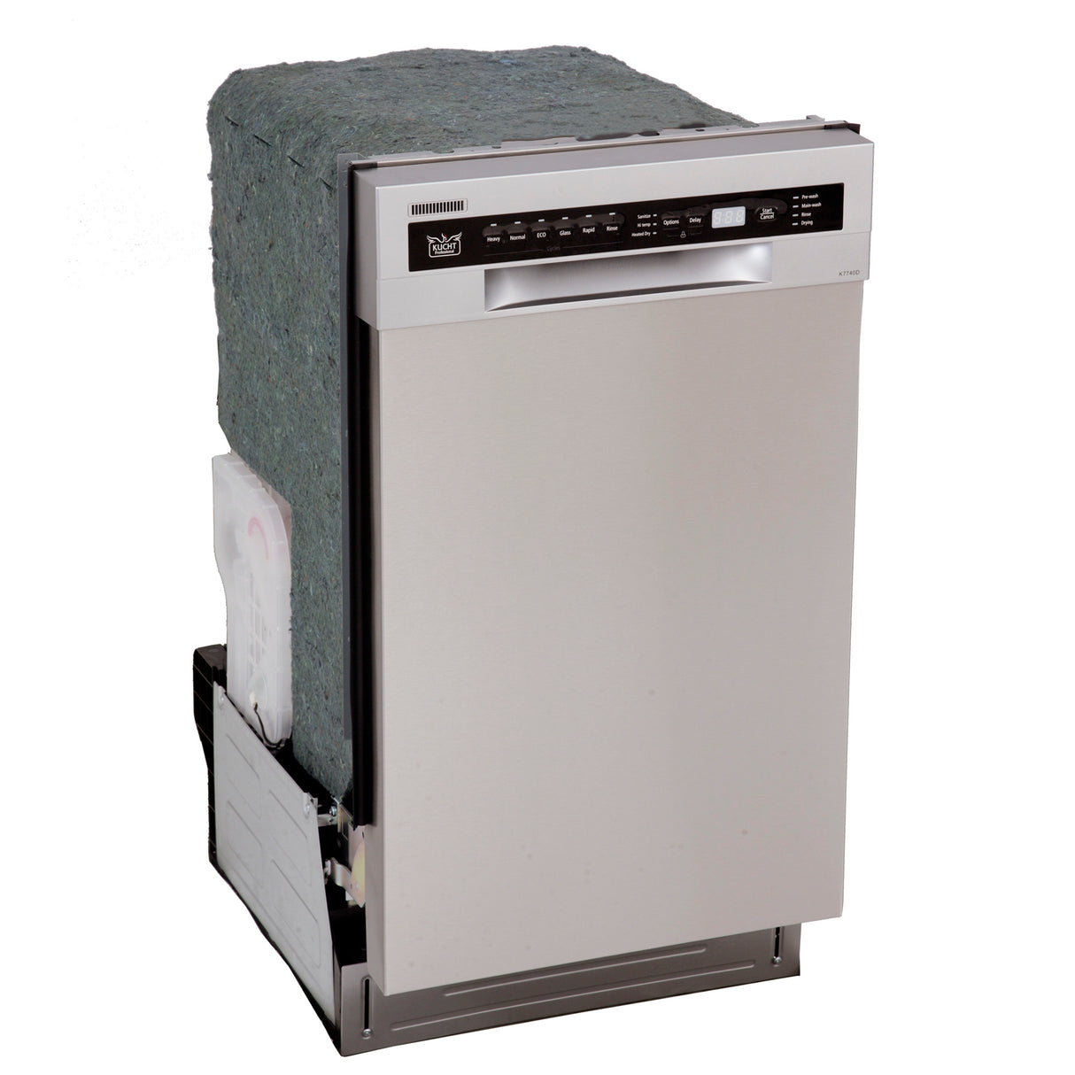 KUCHT Professional 18 in Front Control Dishwasher in Stainless Steel with Stainless Steel Tub and Multiple Filter System