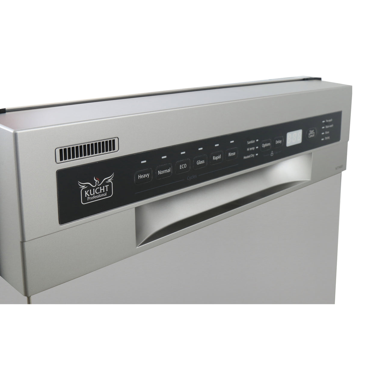 KUCHT Professional 18 in Front Control Dishwasher in Stainless Steel with Stainless Steel Tub and Multiple Filter System