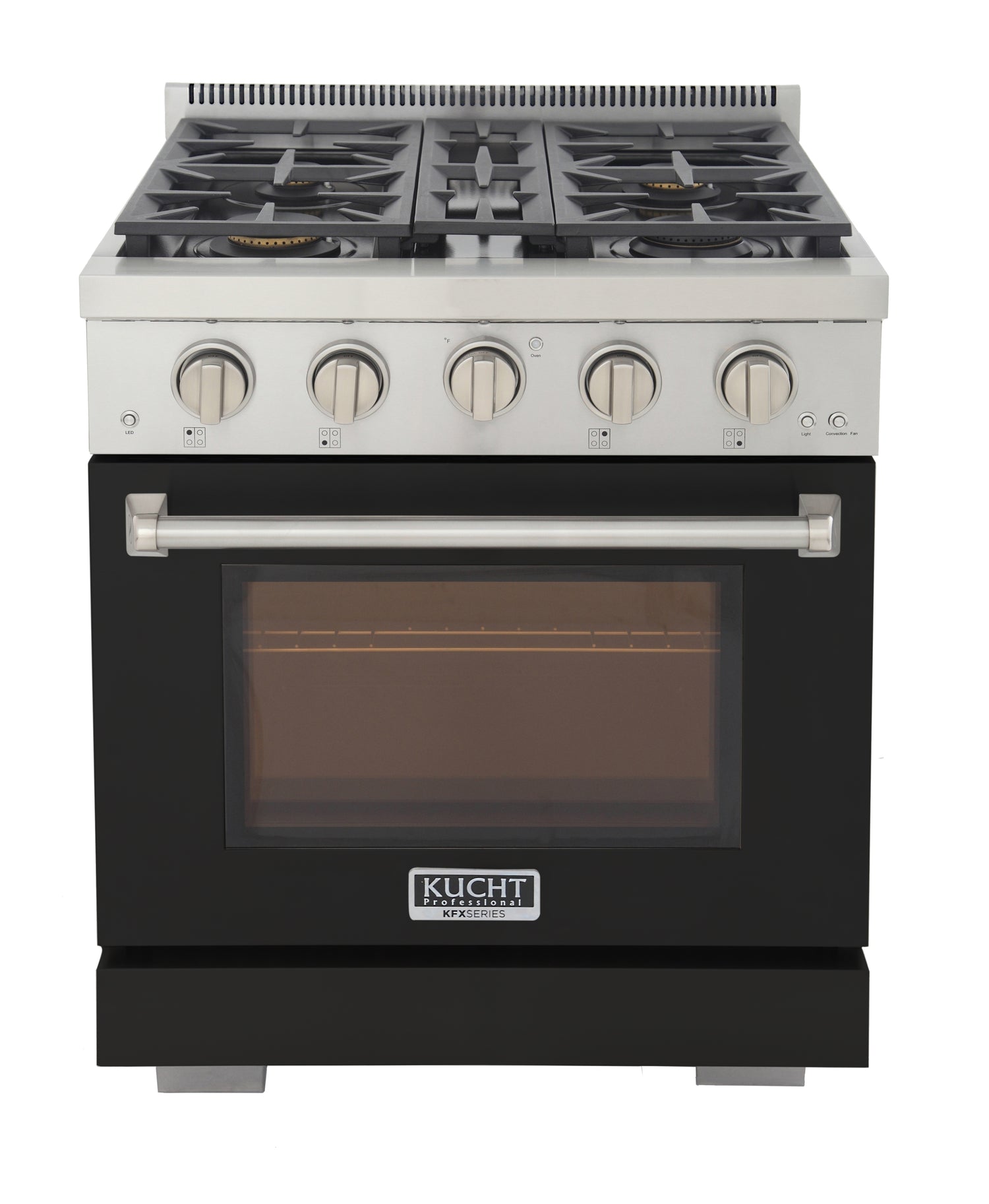 KUCHT Professional 30 in. 4.2 cu. ft. Natural Gas Range and Convection Oven with True Simmer Burners