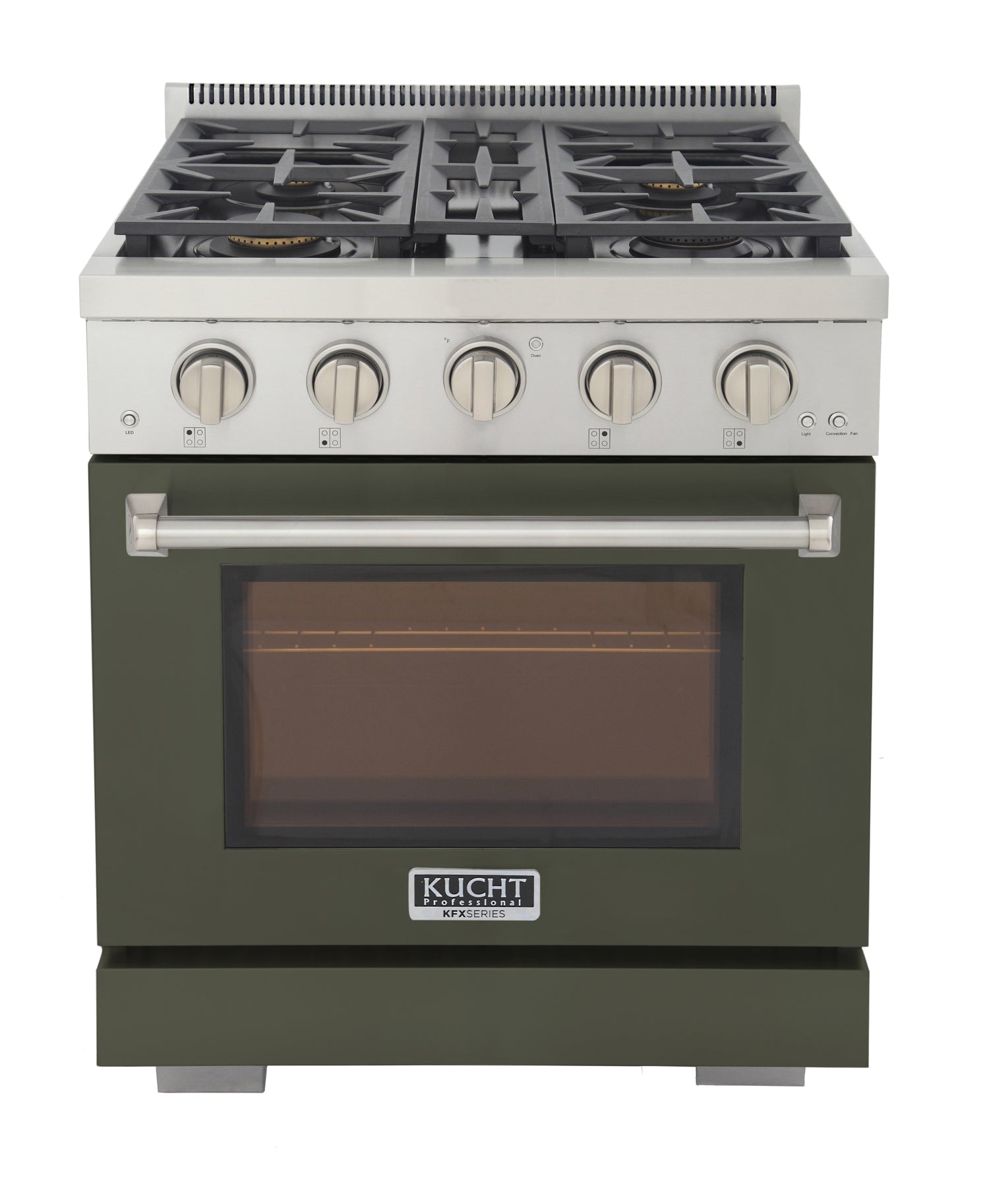 KUCHT Professional 30 in. 4.2 cu. ft. Natural Gas Range and Convection Oven with True Simmer Burners