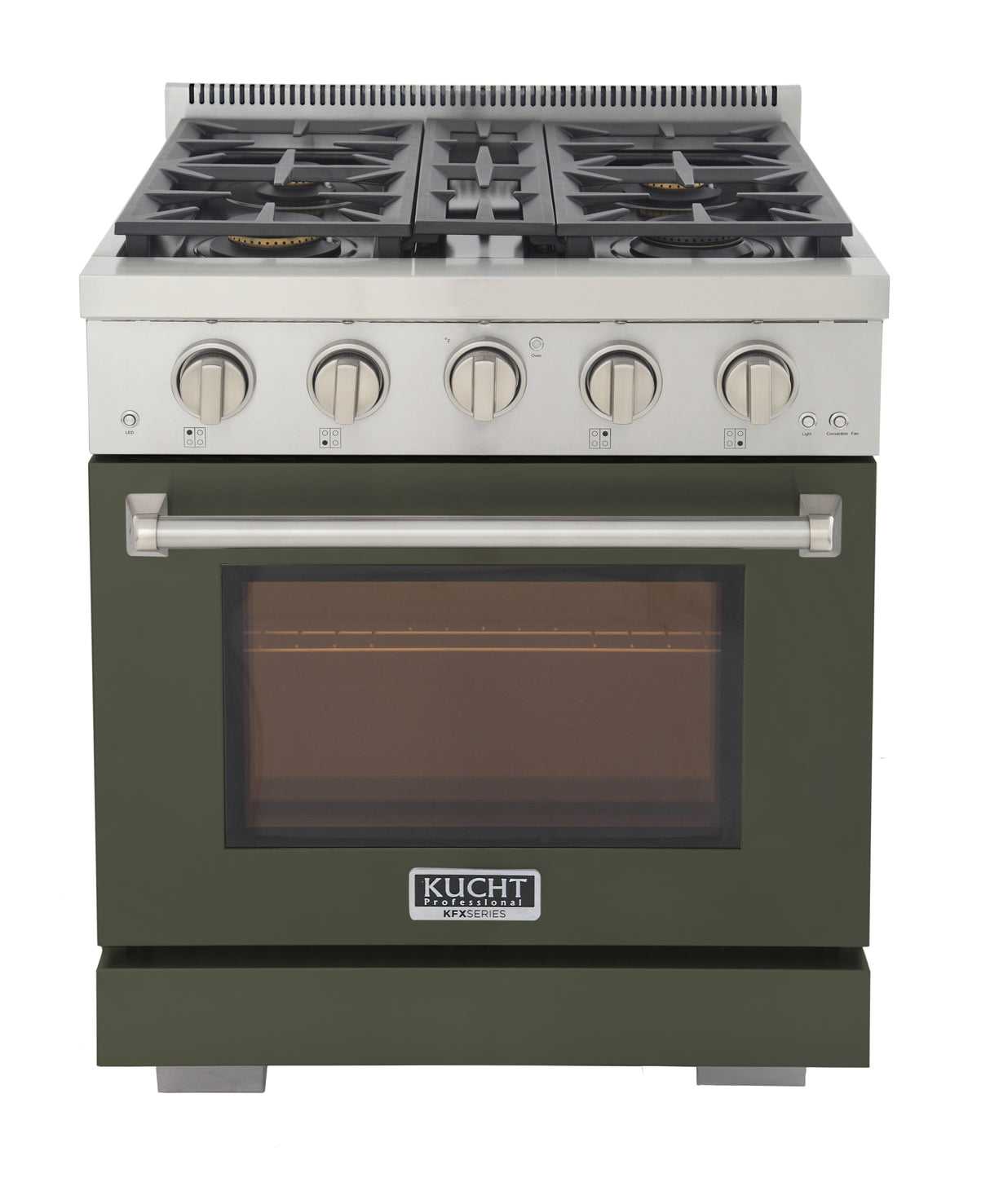KUCHT Professional 30 in. 4.2 cu. ft. Propane Gas Range with Sealed Burners and Convection Oven