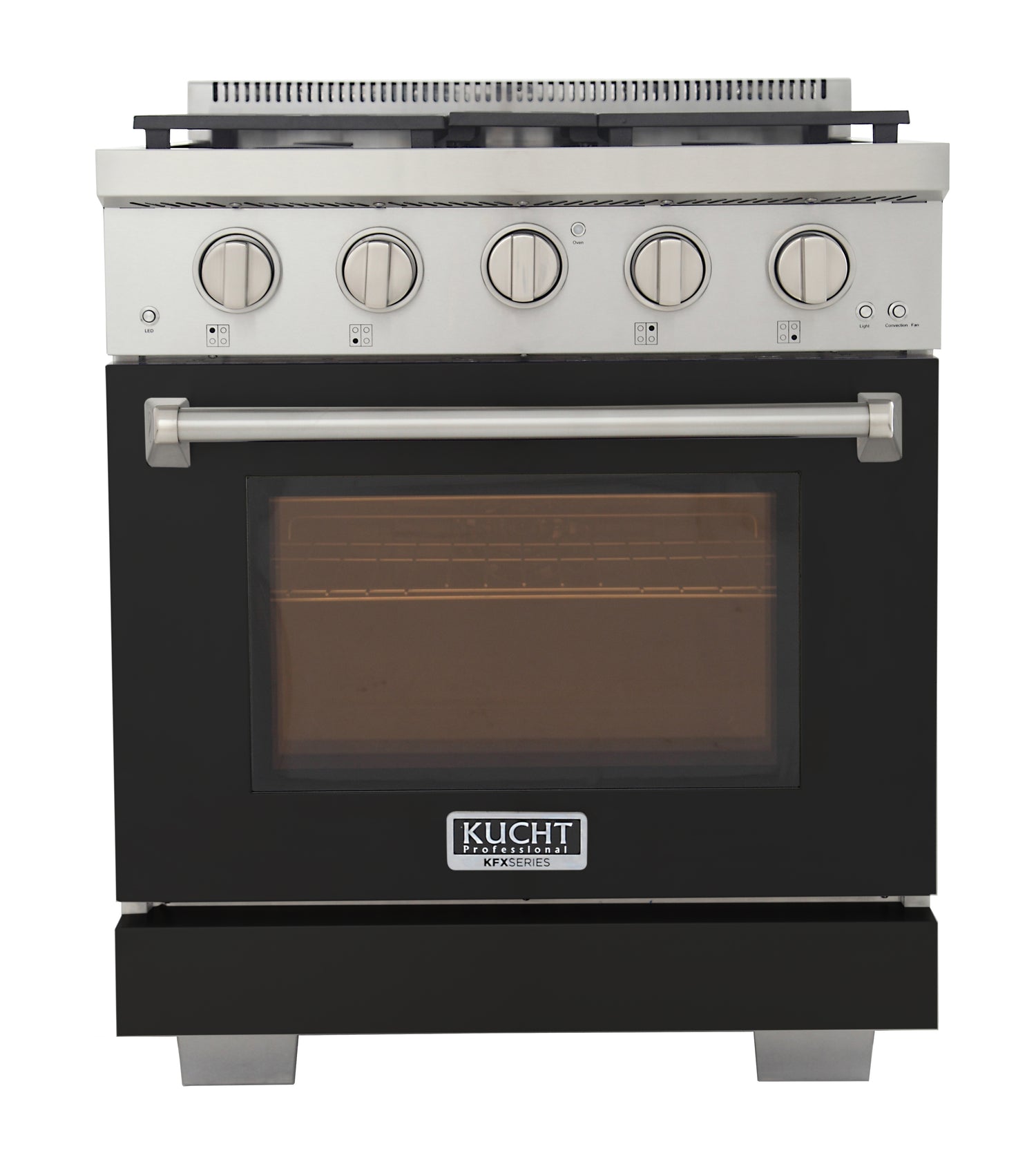 KUCHT Professional 30 in. 4.2 cu. ft. Natural Gas Range and Convection Oven with True Simmer Burners