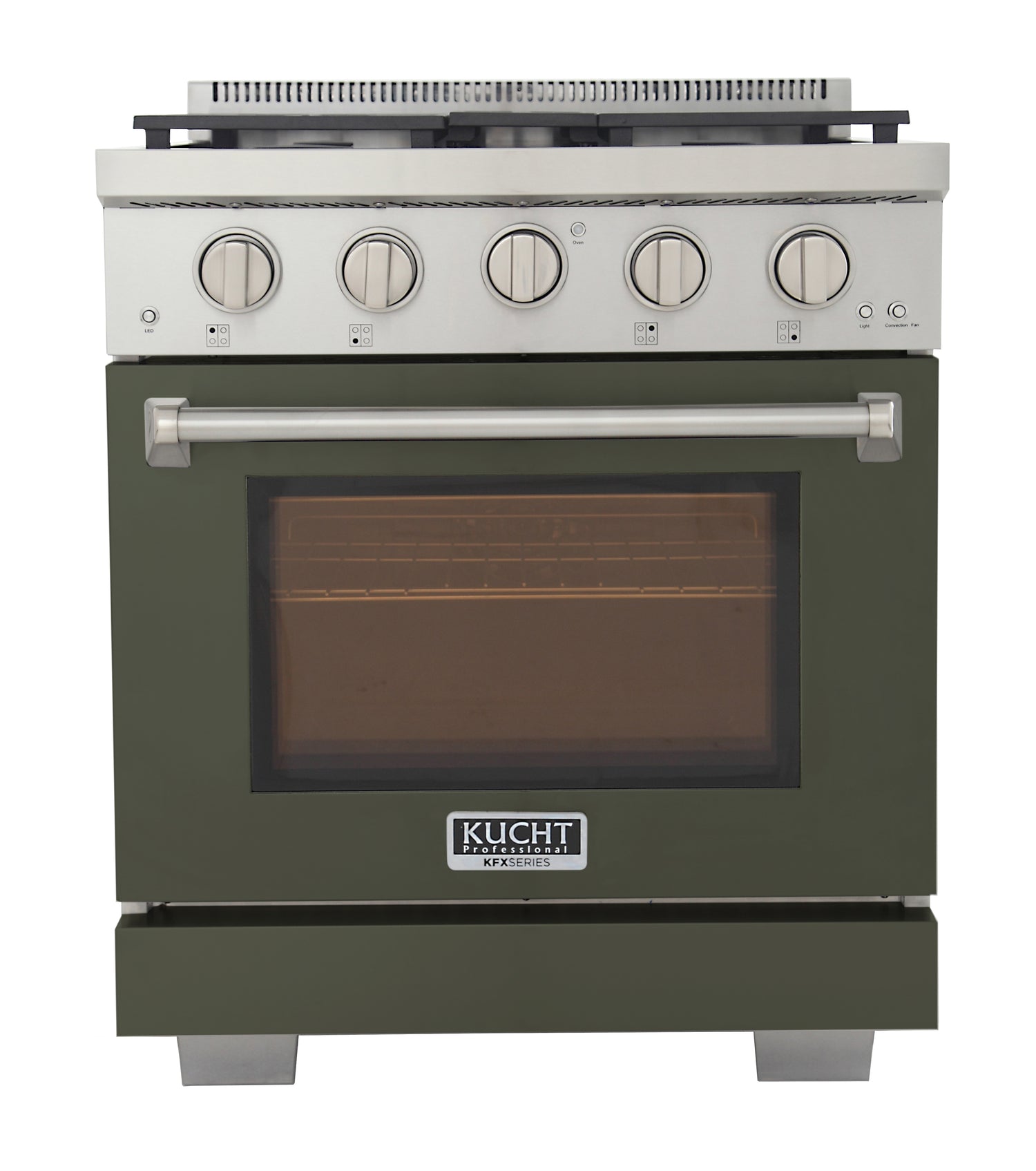 KUCHT Professional 30 in. 4.2 cu. ft. Natural Gas Range and Convection Oven with True Simmer Burners