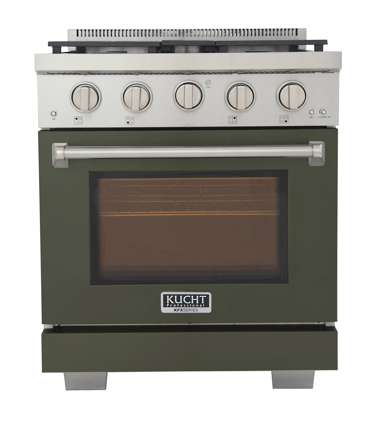 KUCHT Professional 30 in. 4.2 cu. ft. Natural Gas Range with Sealed Burners and Convection Oven