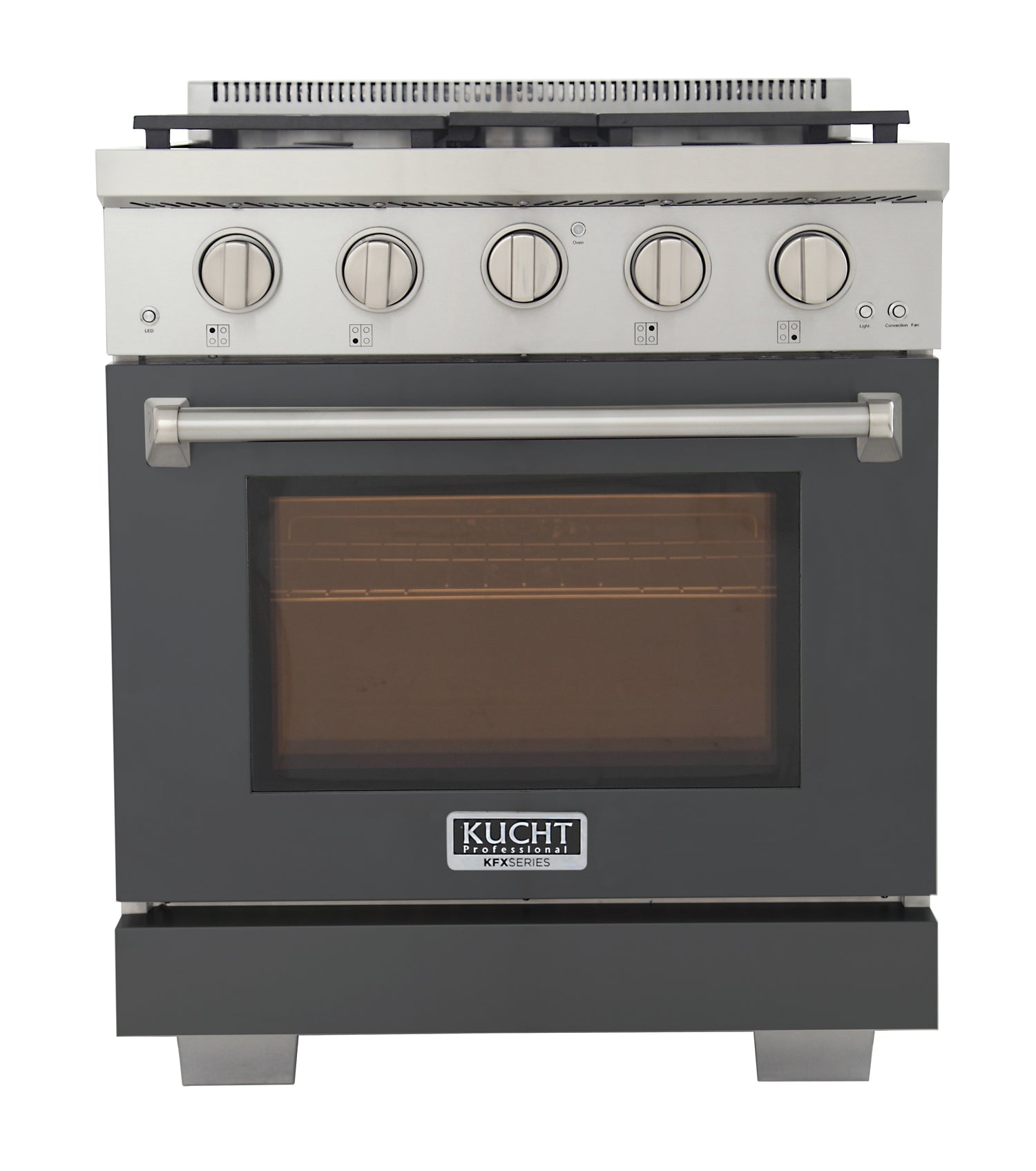 KUCHT Professional 30 in. 4.2 cu. ft. Natural Gas Range and Convection Oven with True Simmer Burners