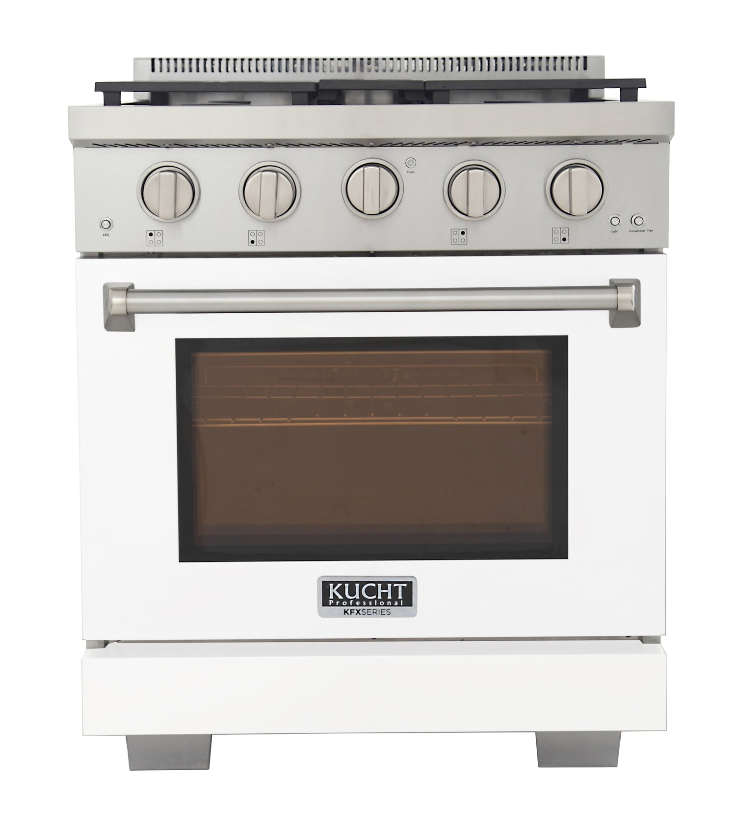 KUCHT Professional 30 in. 4.2 cu. ft. Natural Gas Range and Convection Oven with True Simmer Burners