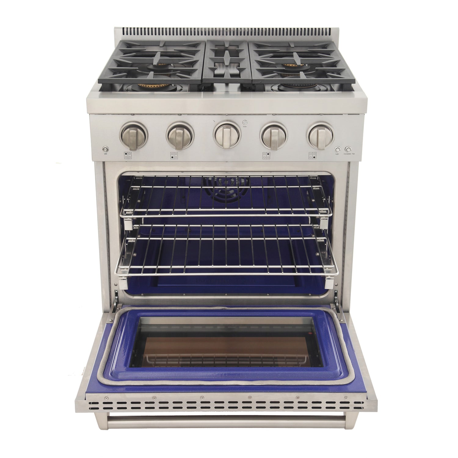 KUCHT Professional 30 in. 4.2 cu. ft. Natural Gas Range and Convection Oven with True Simmer Burners