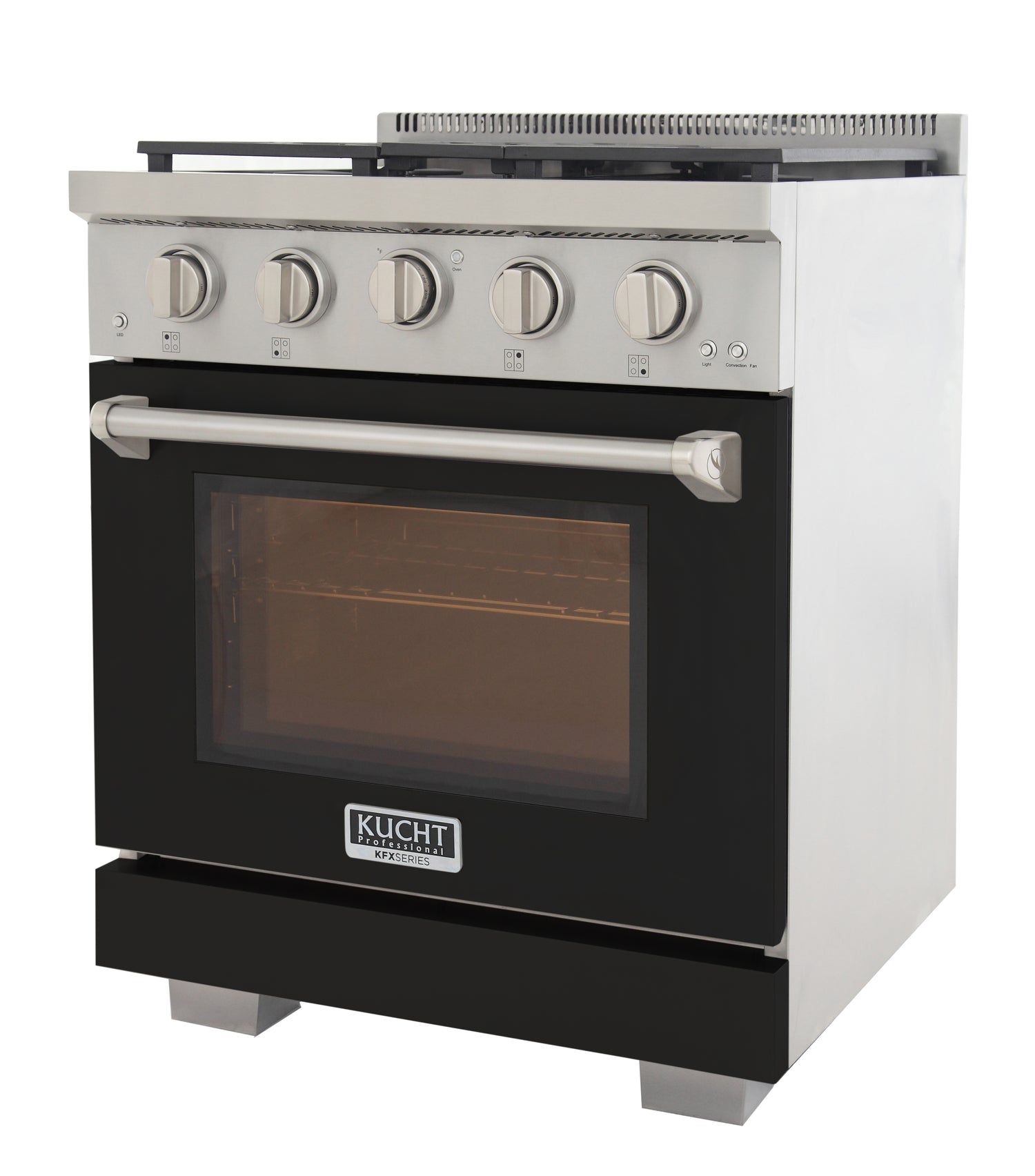 KUCHT Professional 30 in. 4.2 cu. ft. Natural Gas Range and Convection Oven with True Simmer Burners