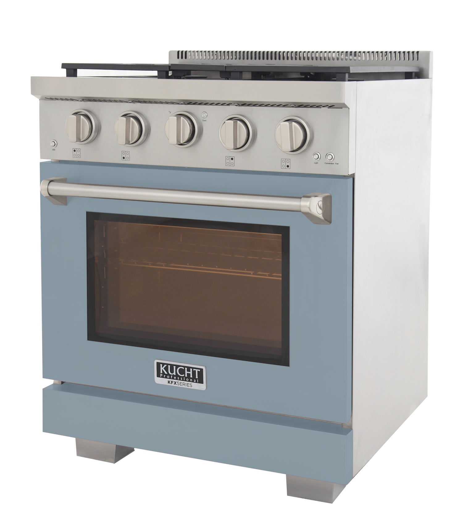 KUCHT Professional 30 in. 4.2 cu. ft. Natural Gas Range and Convection Oven with True Simmer Burners