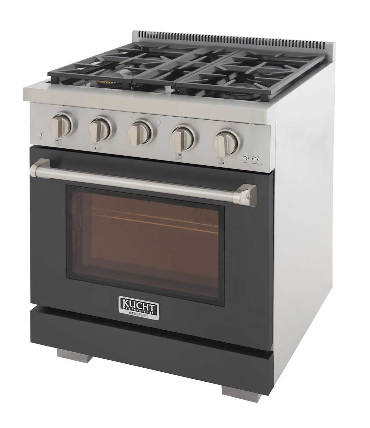 KUCHT Professional 30 in. 4.2 cu. ft. Natural Gas Range with Sealed Burners and Convection Oven