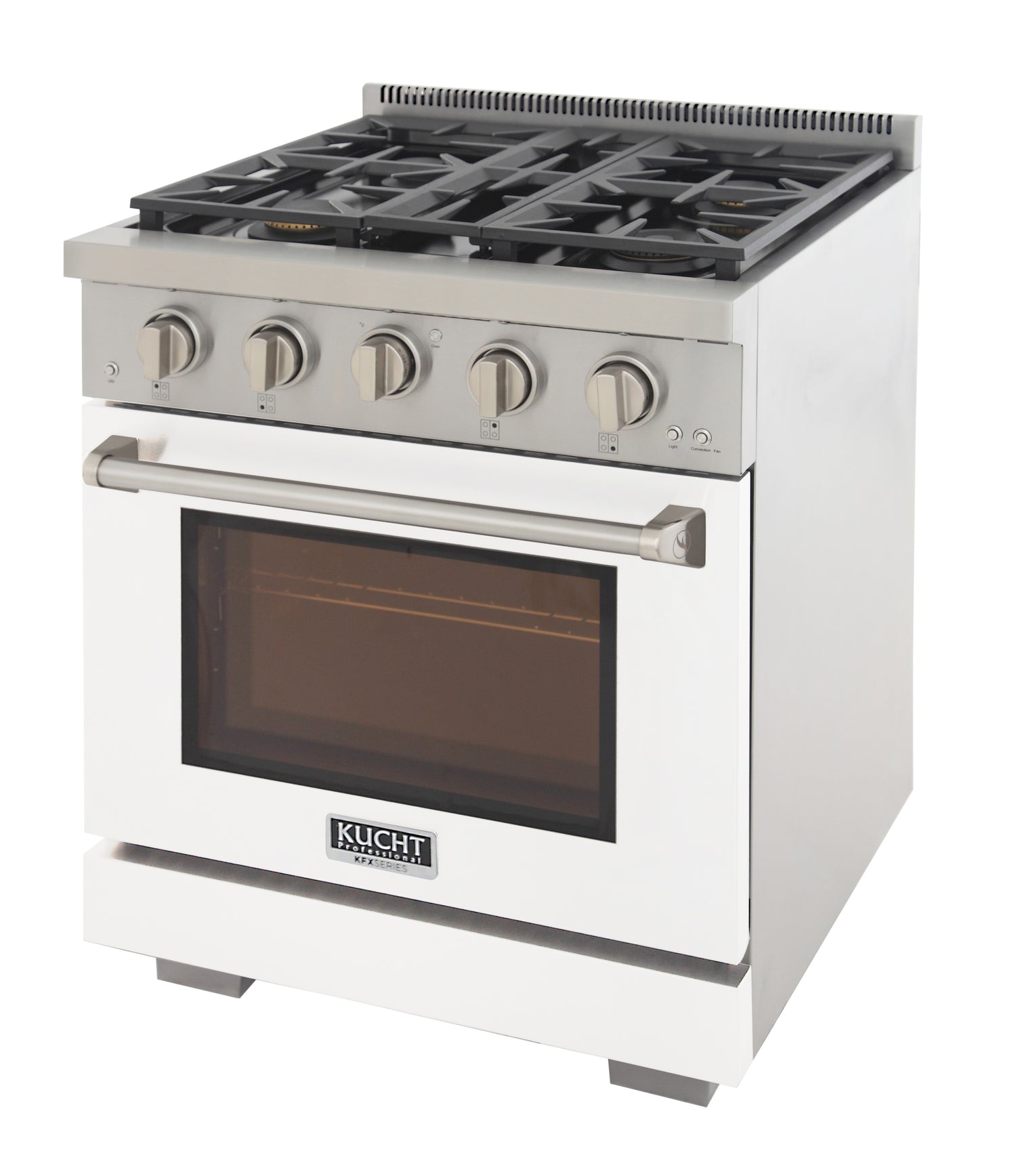 KUCHT Professional 30 in. 4.2 cu. ft. Natural Gas Range and Convection Oven with True Simmer Burners