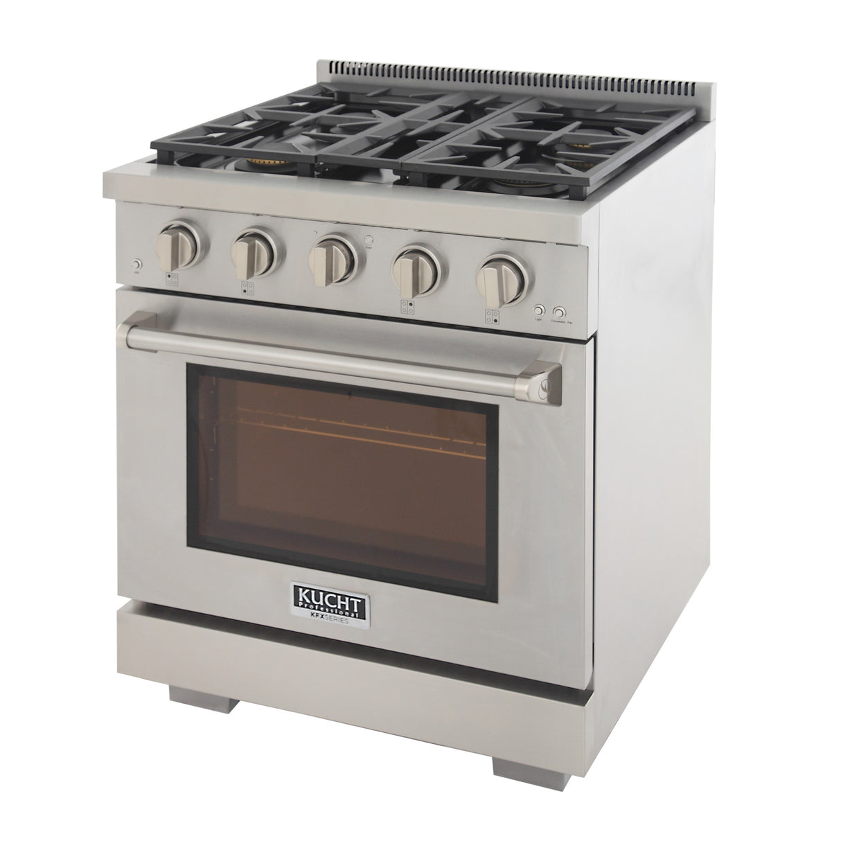 KUCHT Professional 30 in. 4.2 cu. ft. Propane Gas Range and Convection Oven with True Simmer Burners