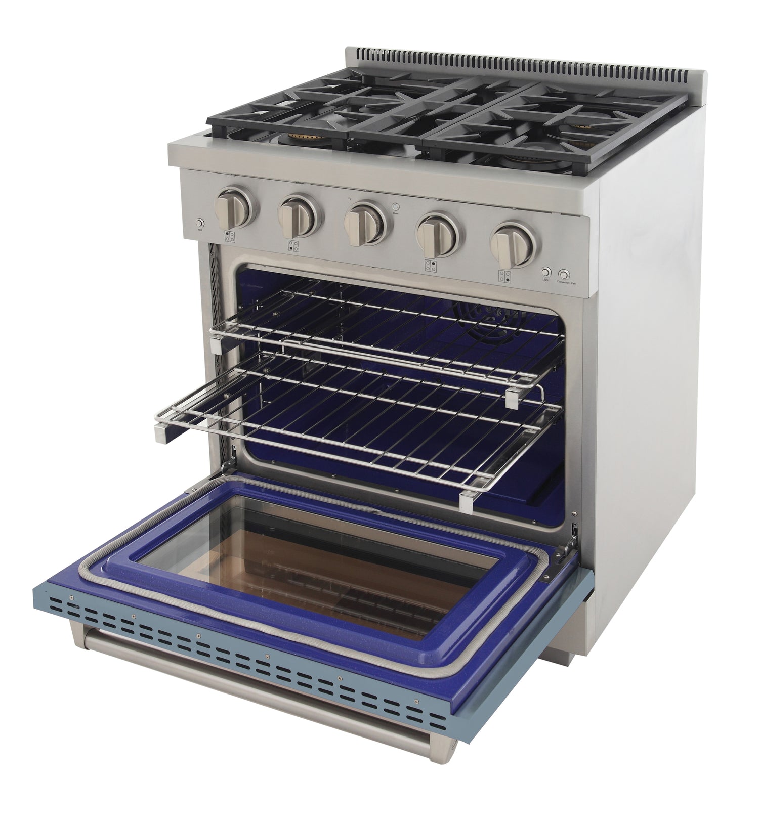 KUCHT Professional 30 in. 4.2 cu. ft. Natural Gas Range and Convection Oven with True Simmer Burners