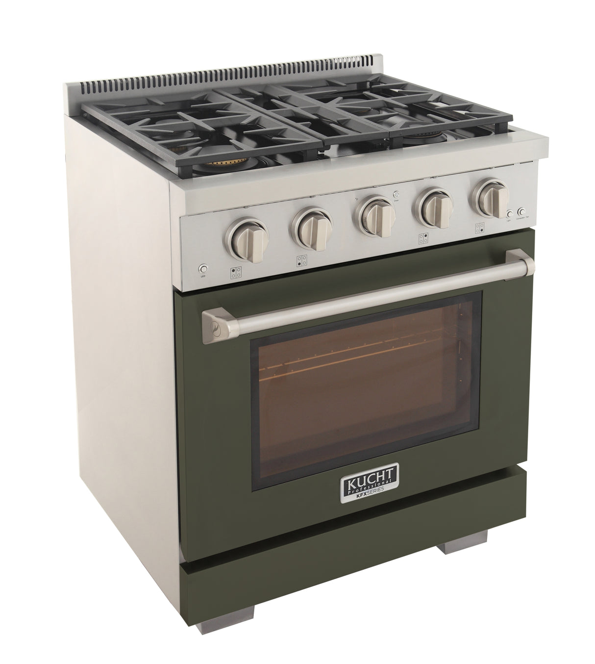 KUCHT Professional 30 in. 4.2 cu. ft. Propane Gas Range with Sealed Burners and Convection Oven