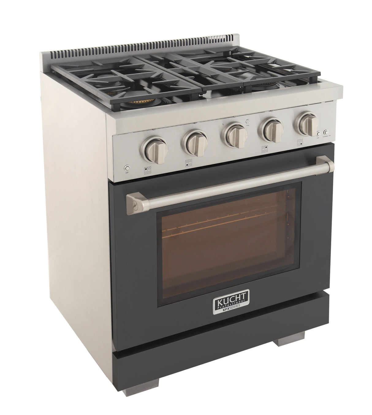 KUCHT Professional 30 in. 4.2 cu. ft. Propane Gas Range with Sealed Burners and Convection Oven