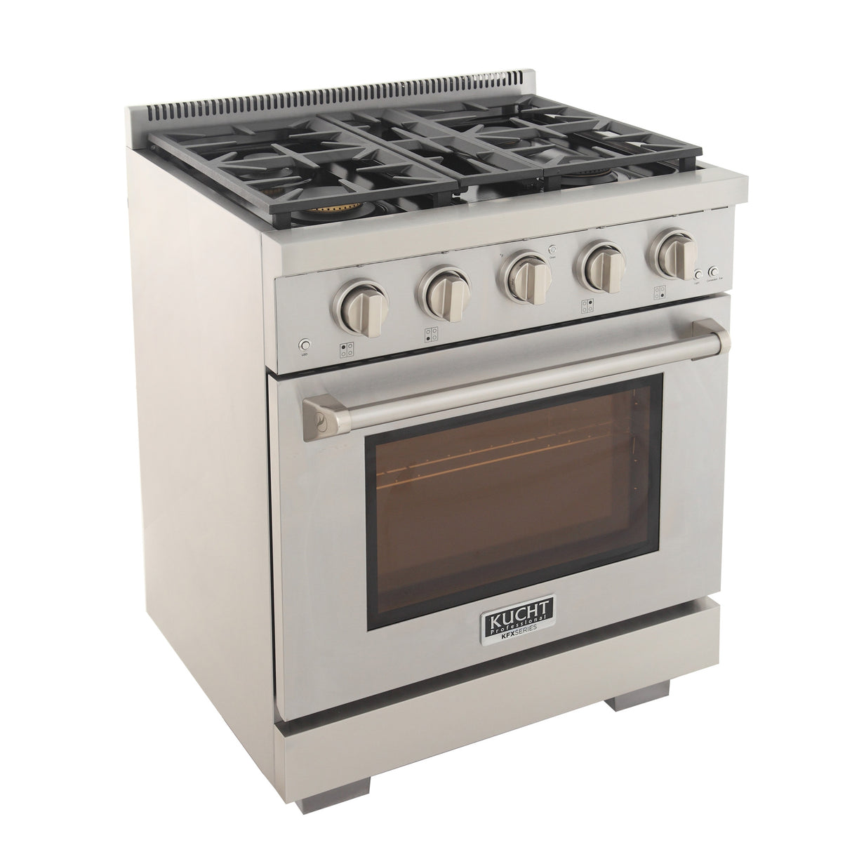 KUCHT Professional 30 in. 4.2 cu. ft. Propane Gas Range and Convection Oven with True Simmer Burners