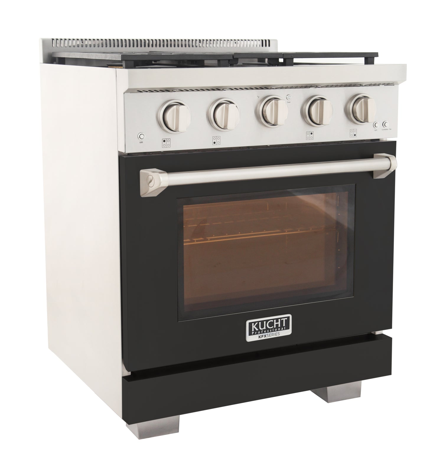 KUCHT Professional 30 in. 4.2 cu. ft. Natural Gas Range and Convection Oven with True Simmer Burners