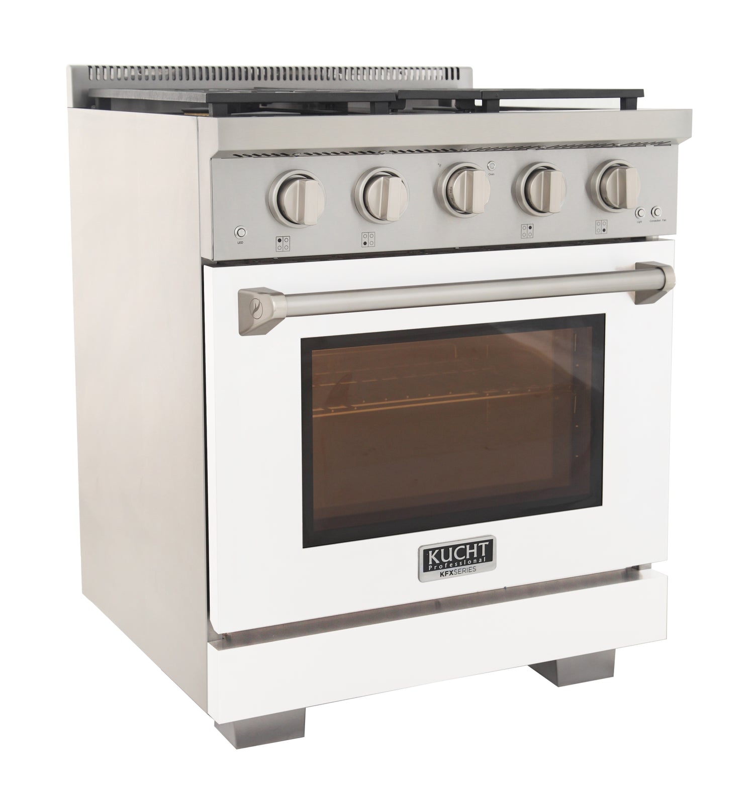 KUCHT Professional 30 in. 4.2 cu. ft. Natural Gas Range and Convection Oven with True Simmer Burners