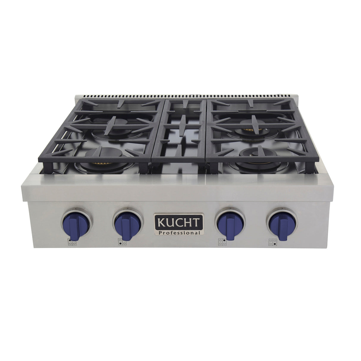 KUCHT Professional 30 in. Natural Gas Range Top with Sealed Burners Stainless Steel