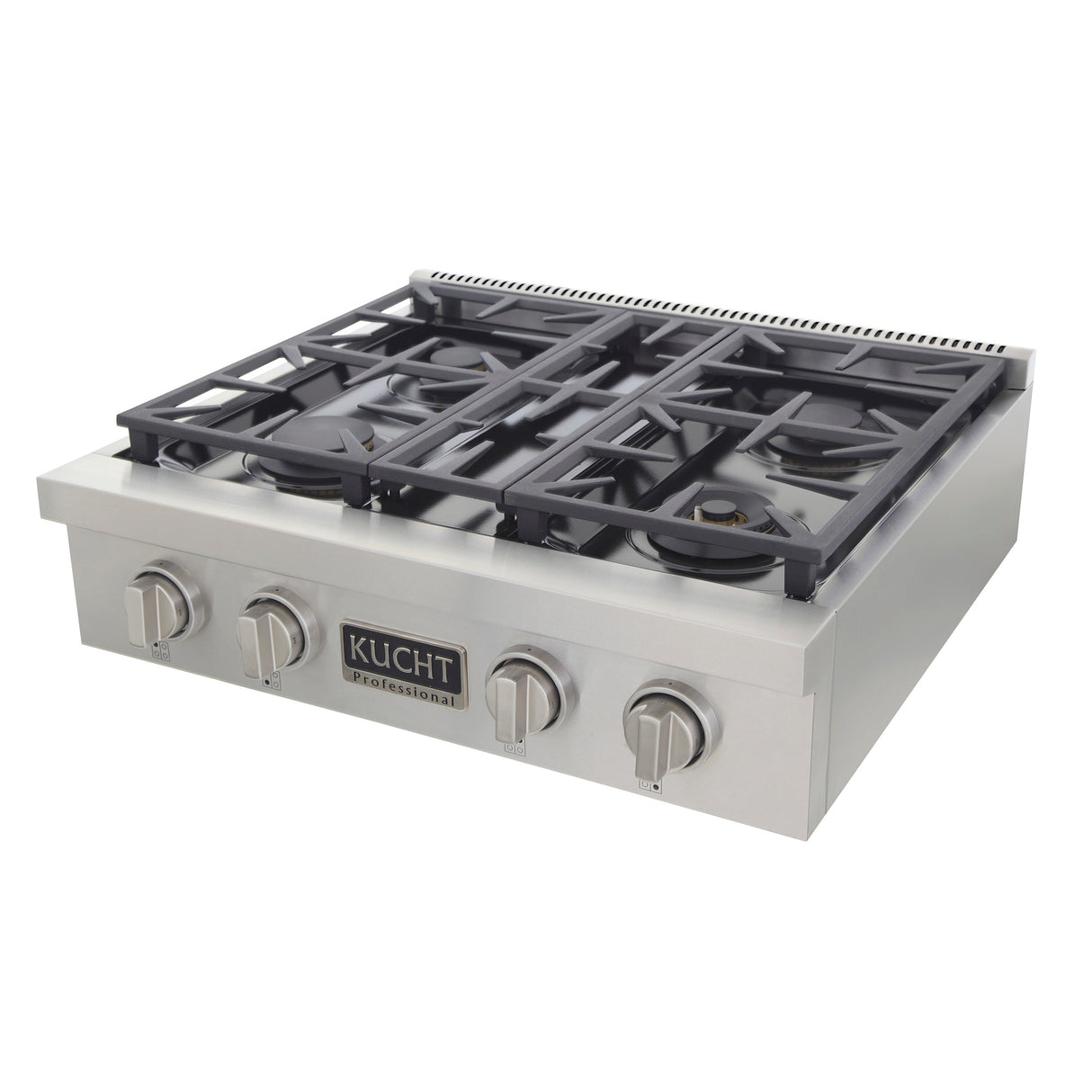 KUCHT Professional 30 in. Natural Gas Range Top with Sealed Burners Stainless Steel
