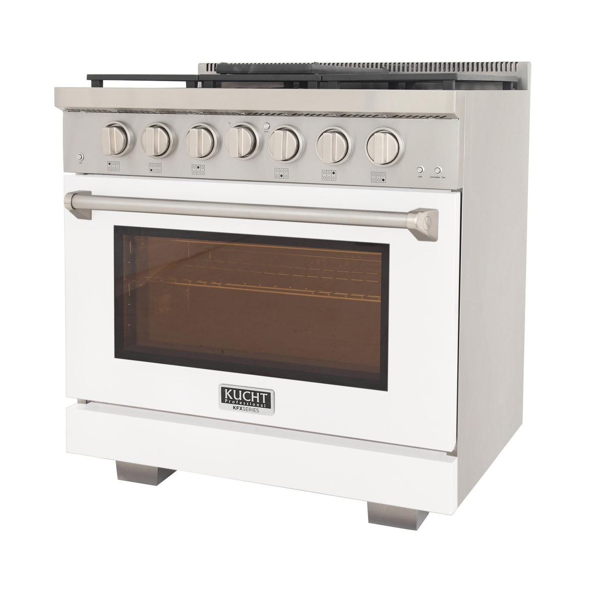 KUCHT Professional 36 in. 5.2 cu. ft. Natural Gas Range with Sealed Burners and Convection Oven