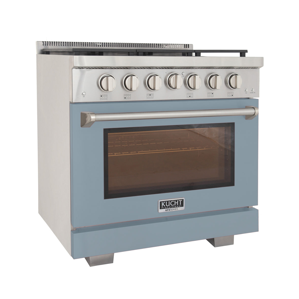 KUCHT Professional 36 in. 5.2 cu. ft. Natural Gas Range and Convection Oven with True Simmer Burners