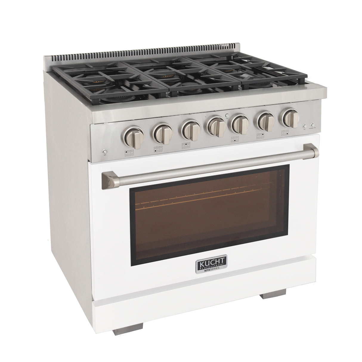 KUCHT Professional 36 in. 5.2 cu. ft. Propane Gas Range and Convection Oven with True Simmer Burners