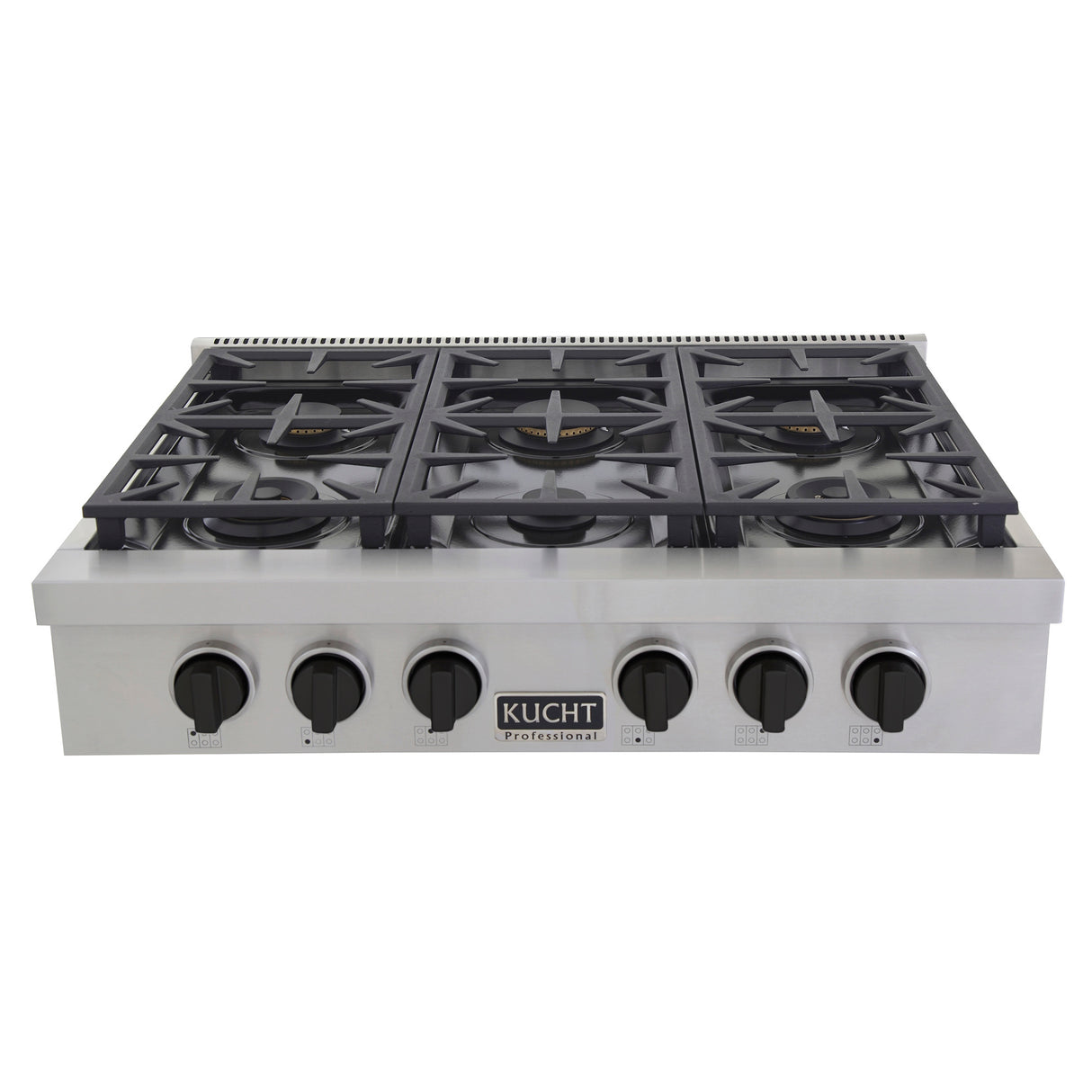 KUCHT Professional 36 in. Natural Gas Range Top with Sealed Burners in Stainless Steel