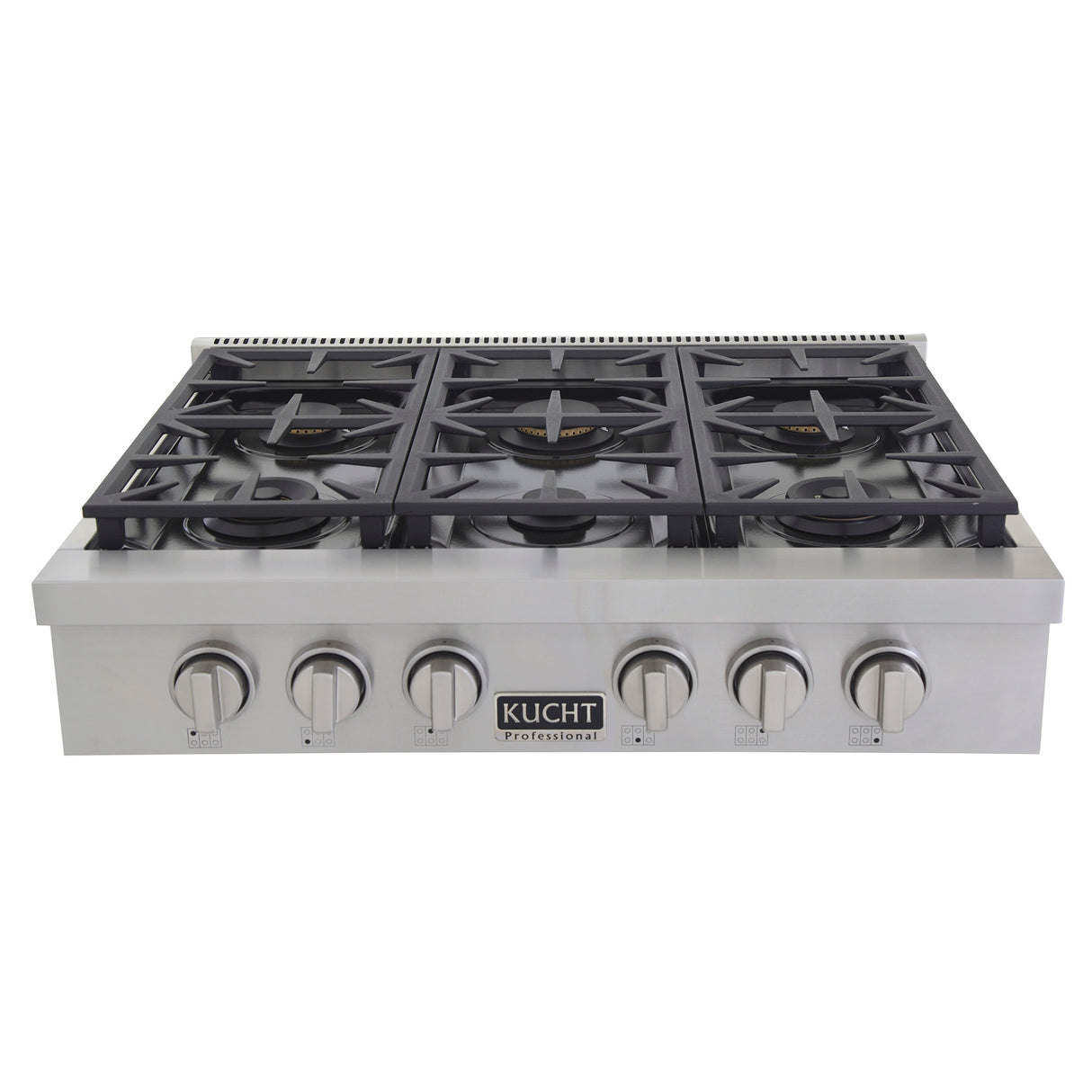 KUCHT Professional 36 in. Natural Gas Range Top with Sealed Burners in Stainless Steel
