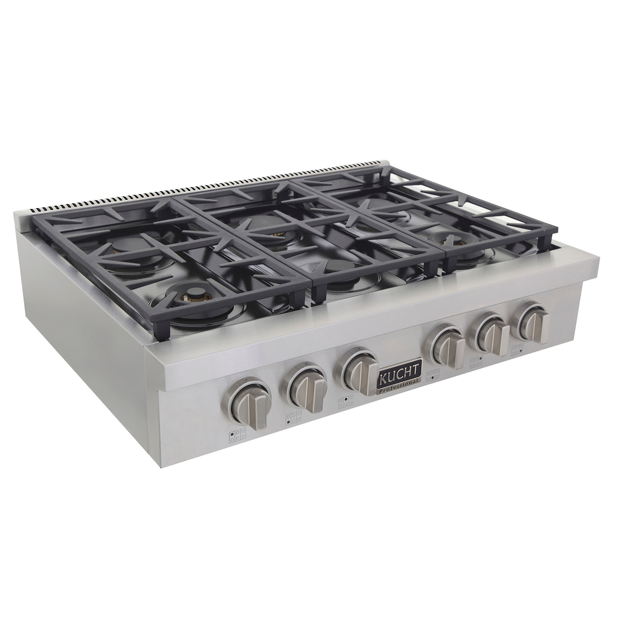 KUCHT Professional 36 in. Natural Gas Range Top with Sealed Burners in Stainless Steel