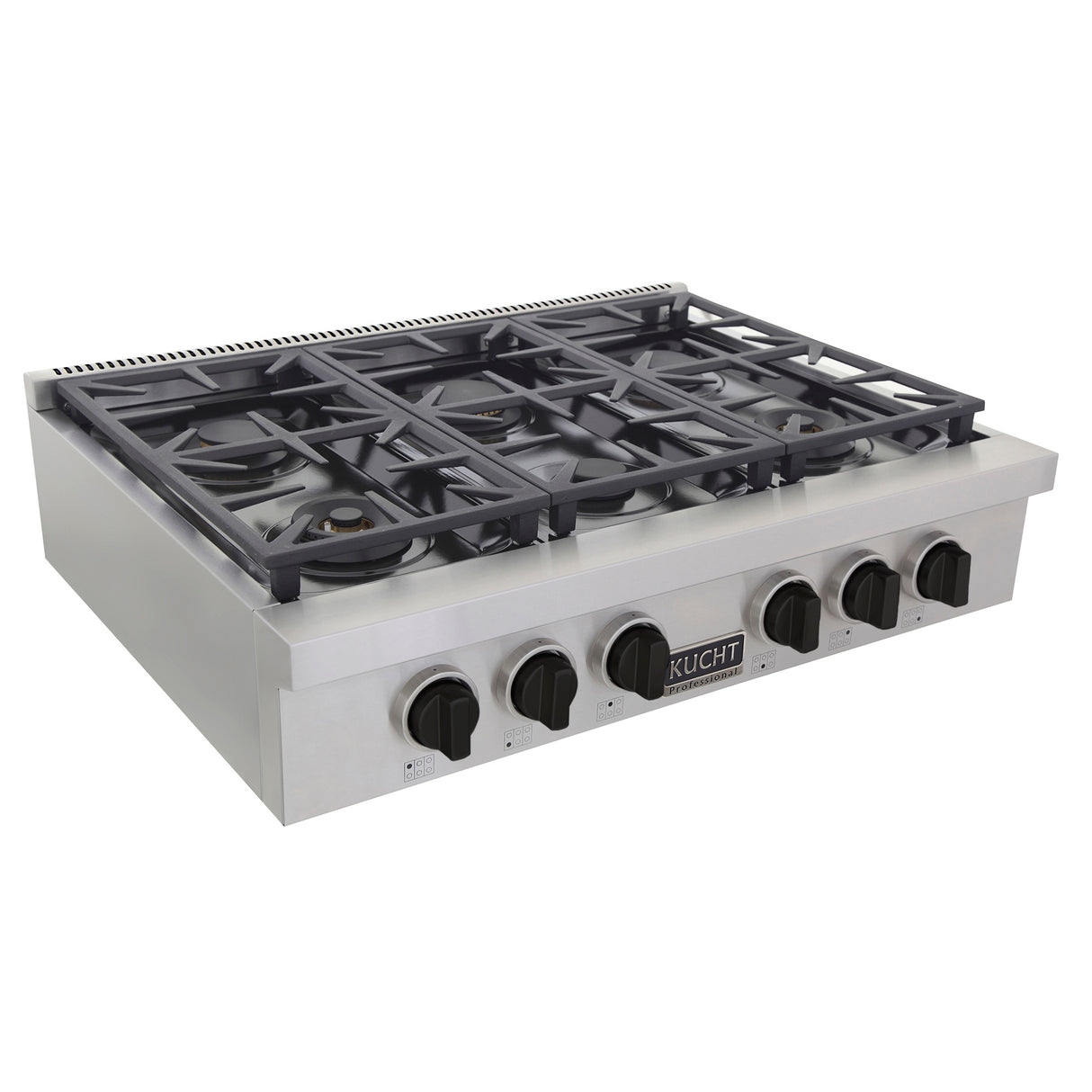 KUCHT Professional 36 in. Natural Gas Range Top with Sealed Burners in Stainless Steel
