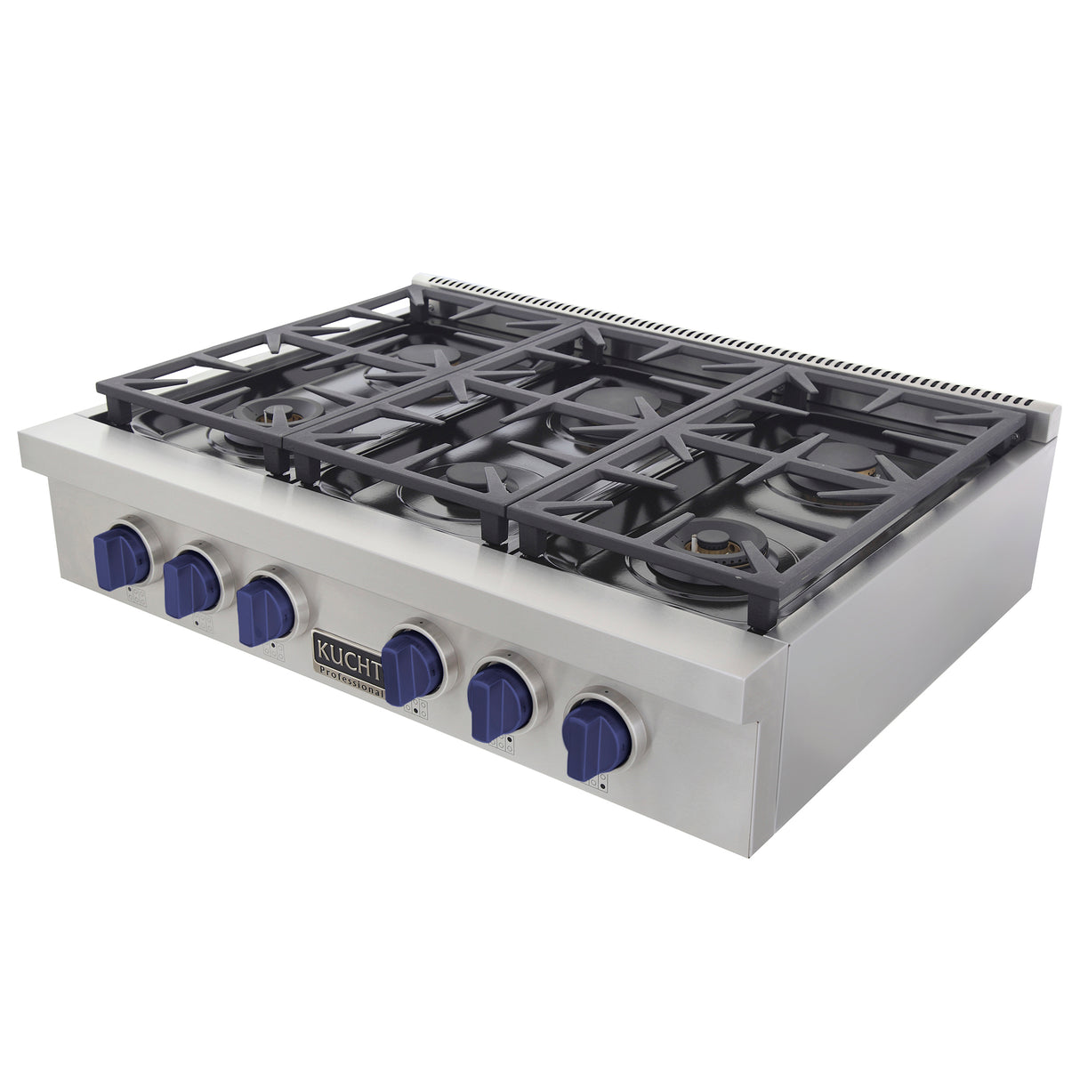 KUCHT Professional 36 in. Propane Gas Range Top with Sealed Burners in Stainless Steel