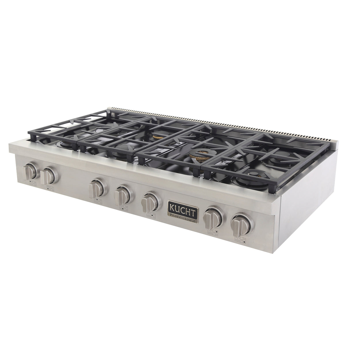KUCHT Professional 48 in. Natural Gas Range Top with Sealed Burners in Stainless Steel