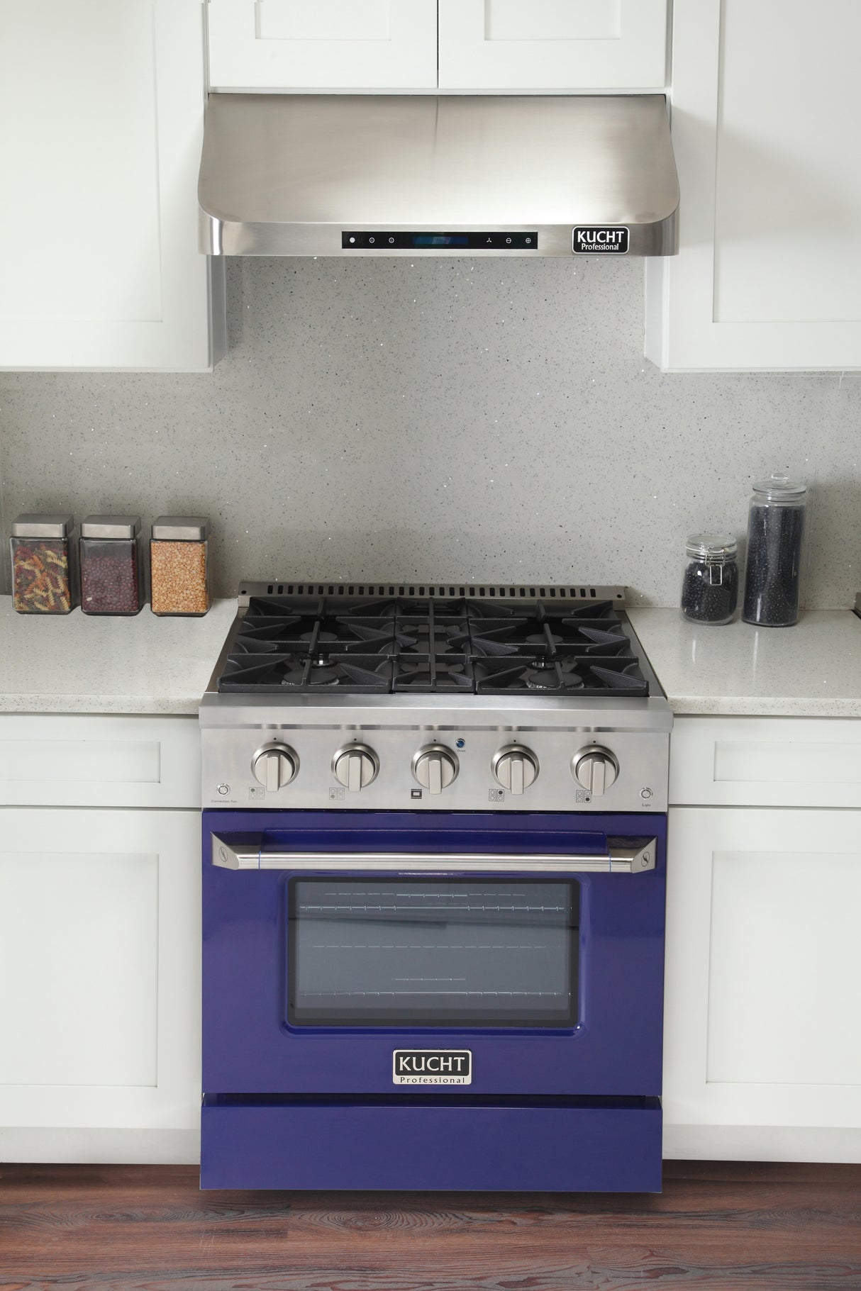 KUCHT Professional 30 in. 4.2 cu. ft. Natural Gas Range with Sealed Burners and Convection Oven in Stainless Steel