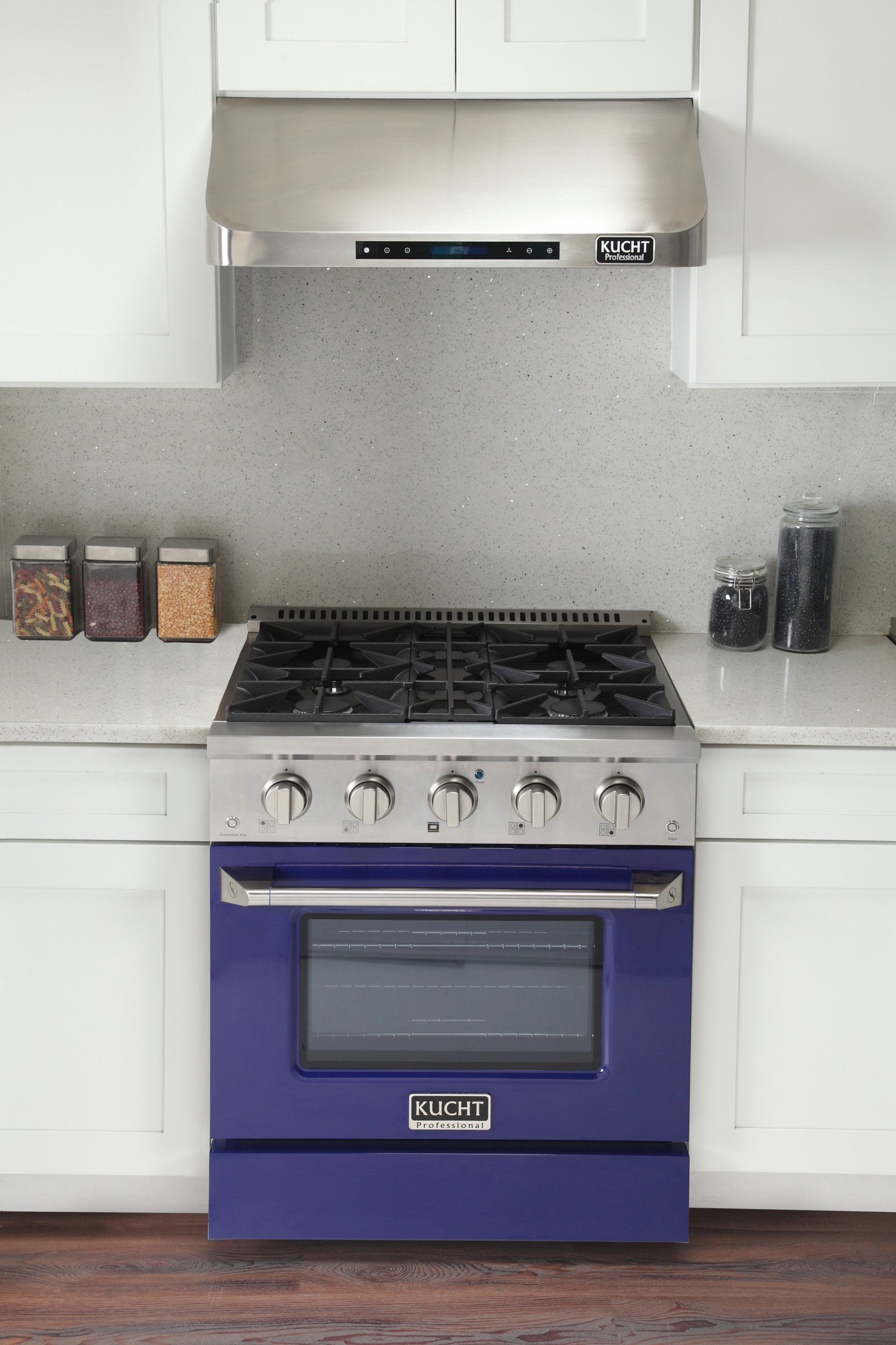 KUCHT Professional 30 in. 4.2 cu. ft. Dual Fuel Range for Propane Gas with Sealed Burners and Convection Oven in Stainless Steel