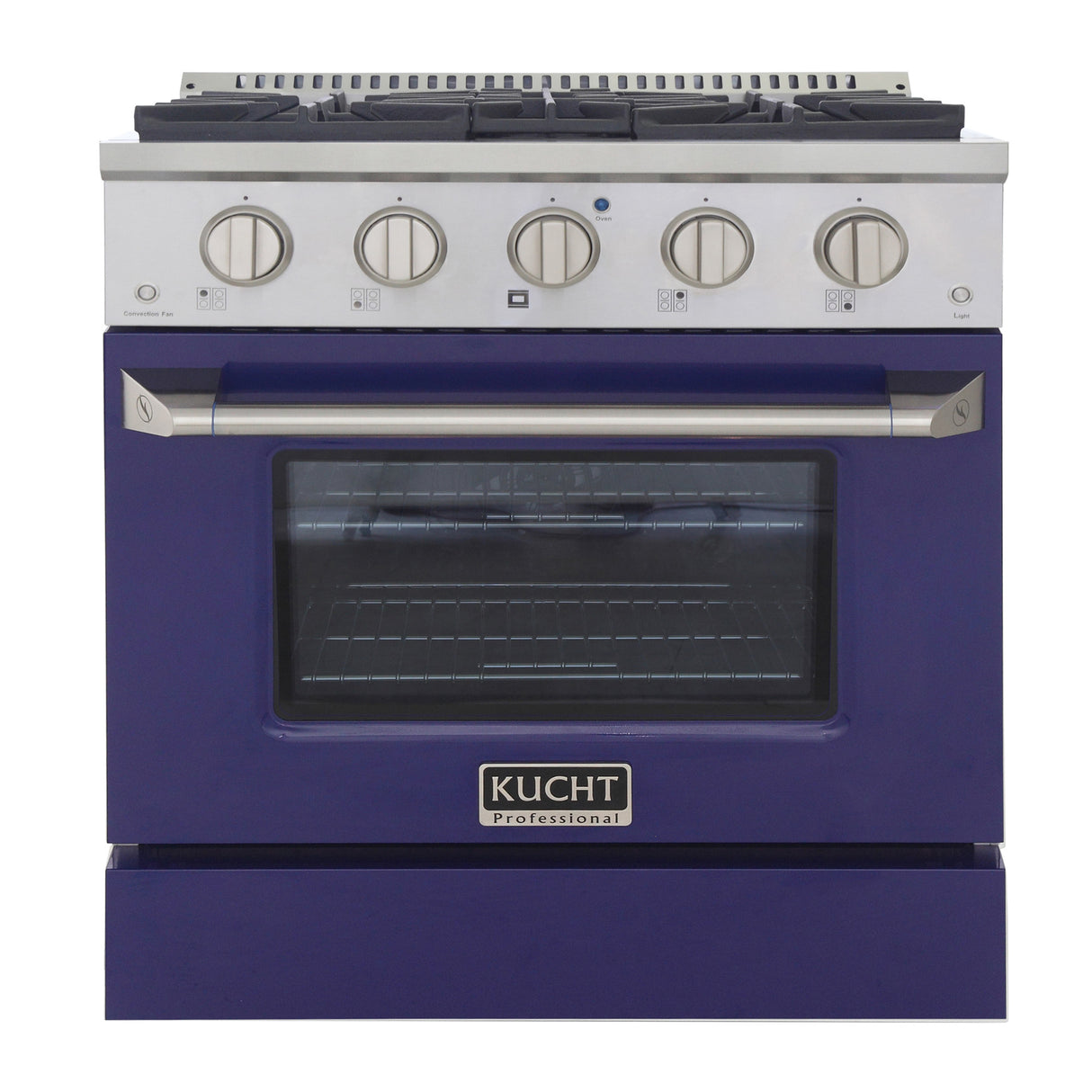 KUCHT Professional 30 in. 4.2 cu. ft. Propane Gas Range with Sealed Burners and Convection Oven in Stainless Steel
