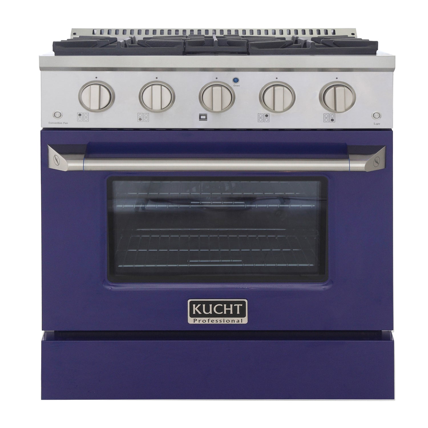 KUCHT Professional 30 in. 4.2 cu. ft. Dual Fuel Range for Natural Gas with Sealed Burners and Convection Oven in Stainless Steel