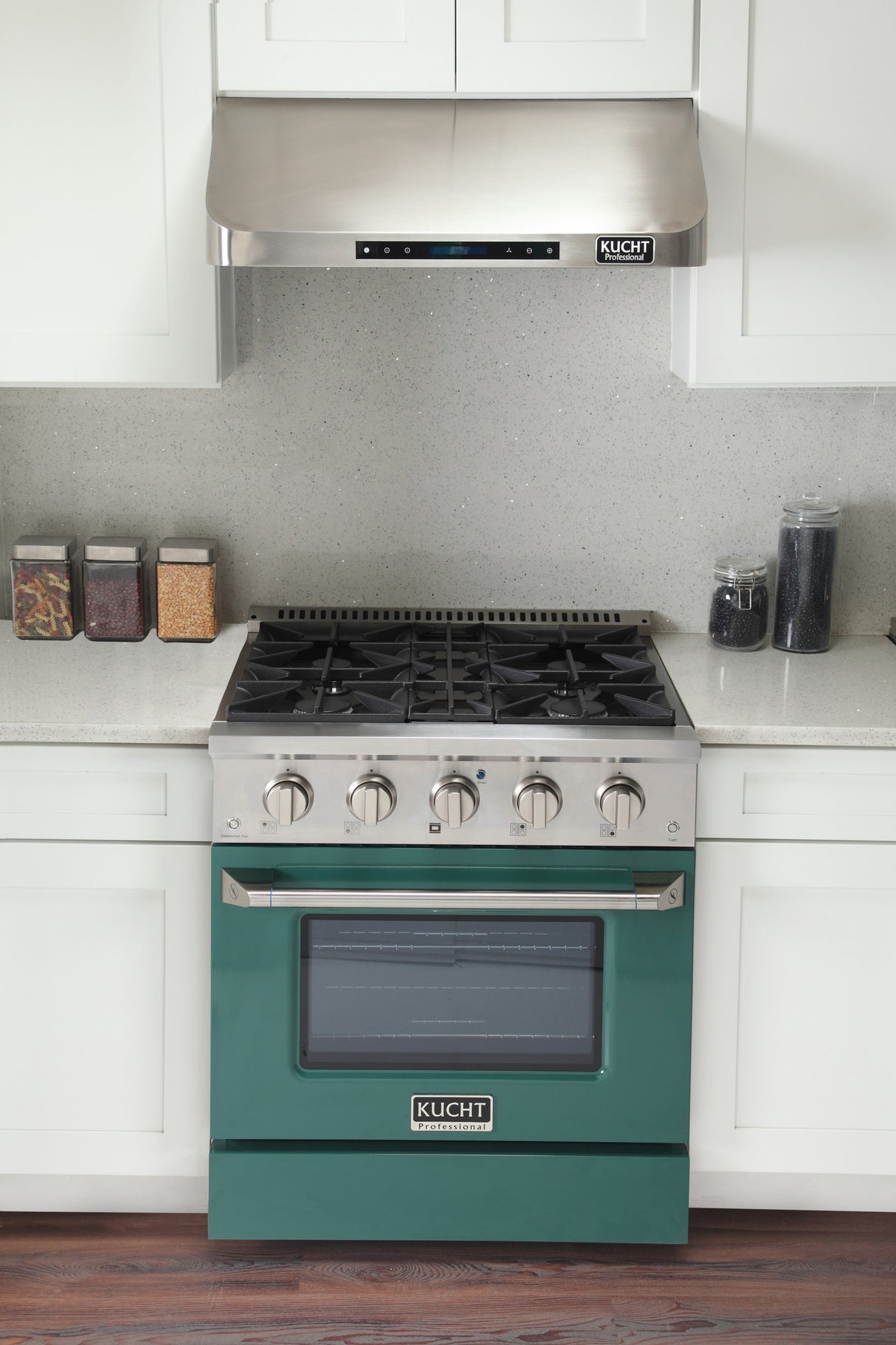 KUCHT Professional 30 in. 4.2 cu. ft. Natural Gas Range with Sealed Burners and Convection Oven in Stainless Steel