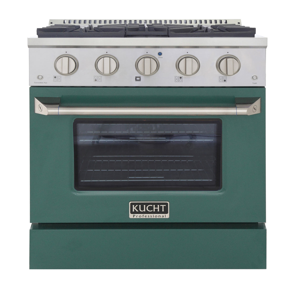 KUCHT Professional 30 in. 4.2 cu. ft. Natural Gas Range with Sealed Burners and Convection Oven in Stainless Steel